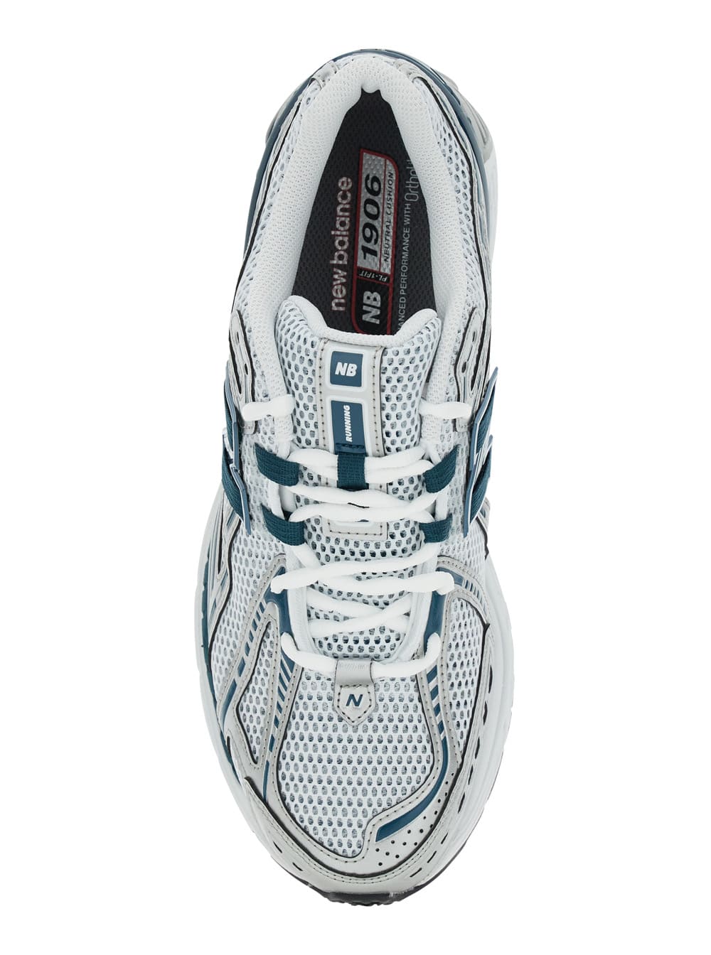 New Balance 1906r Silver Colored Sneaker With Mesh Design And Side Logo In Synthetic Fiber Unisex