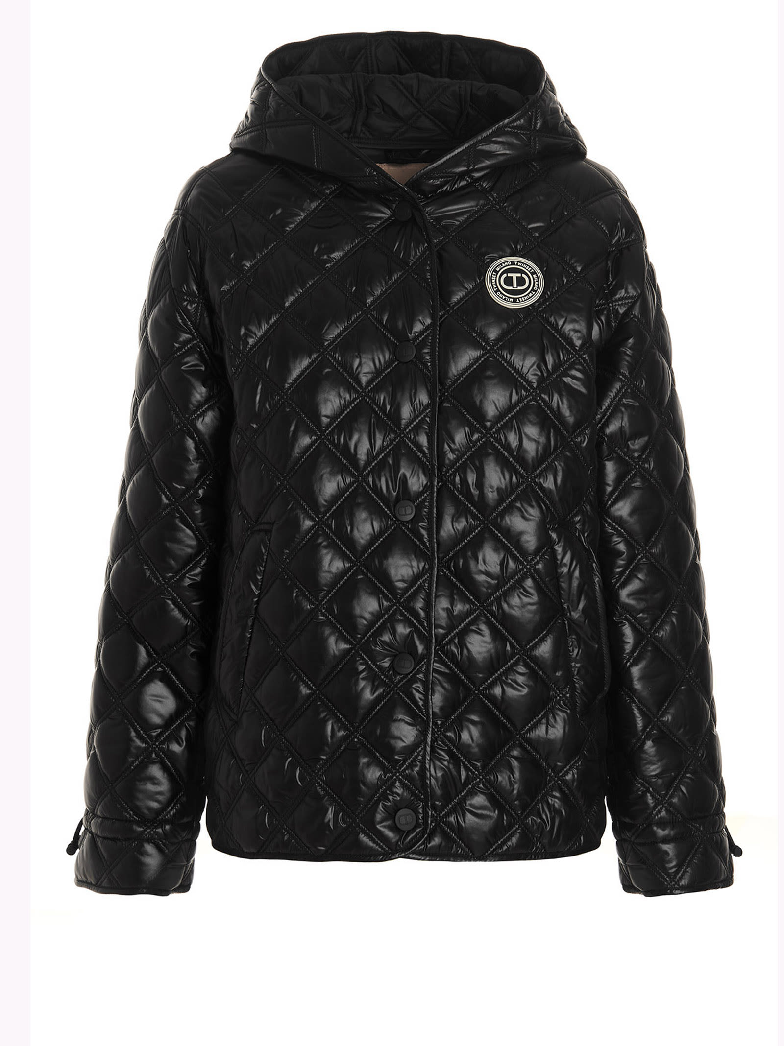TwinSet Hooded And Quilted Puffer Jacket