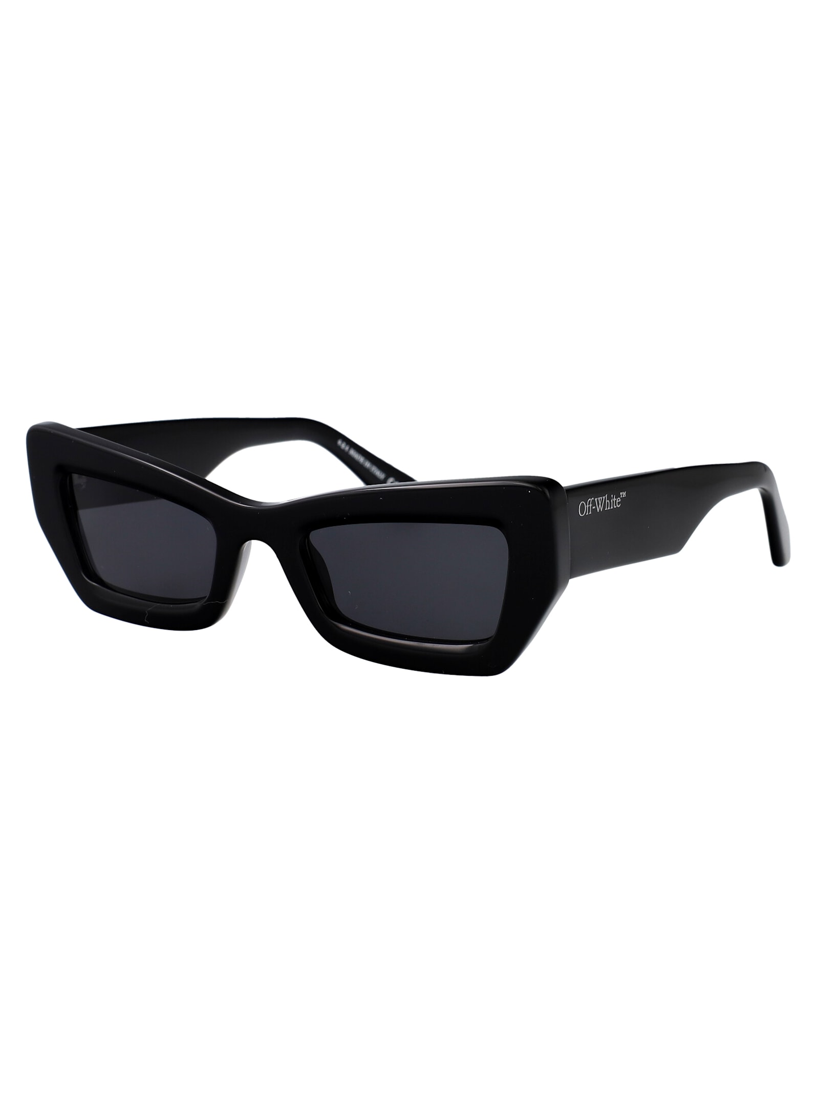Off-white Aurora Sunglasses In Black Dark Grey