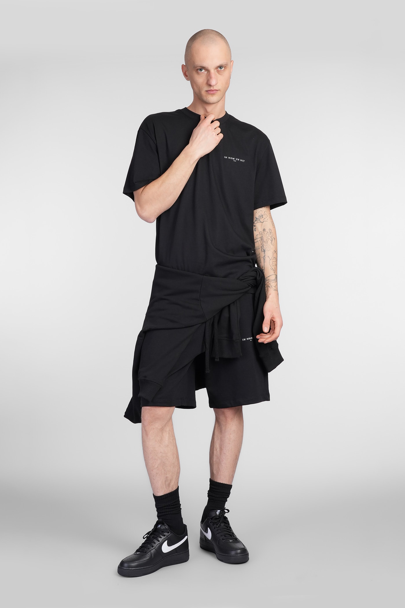 Ih Nom Uh Nit Shorts In Black Cotton In Black