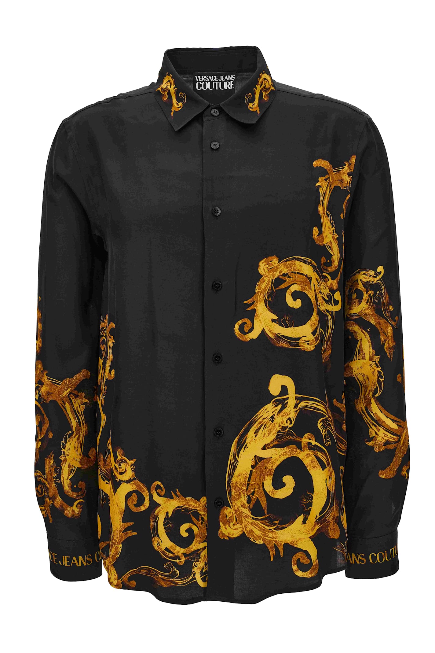 Shop Versace Jeans Couture Black Casual Shirt