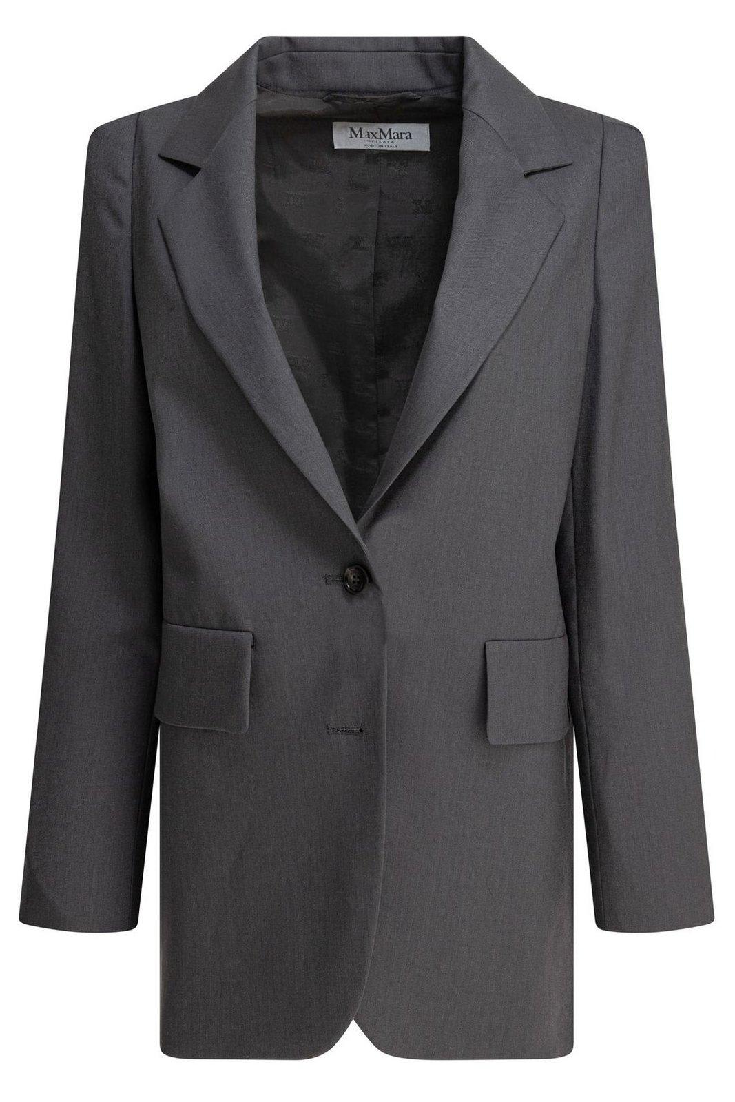 Max Mara Ebridi Single-breasted Long-sleeved Jacket