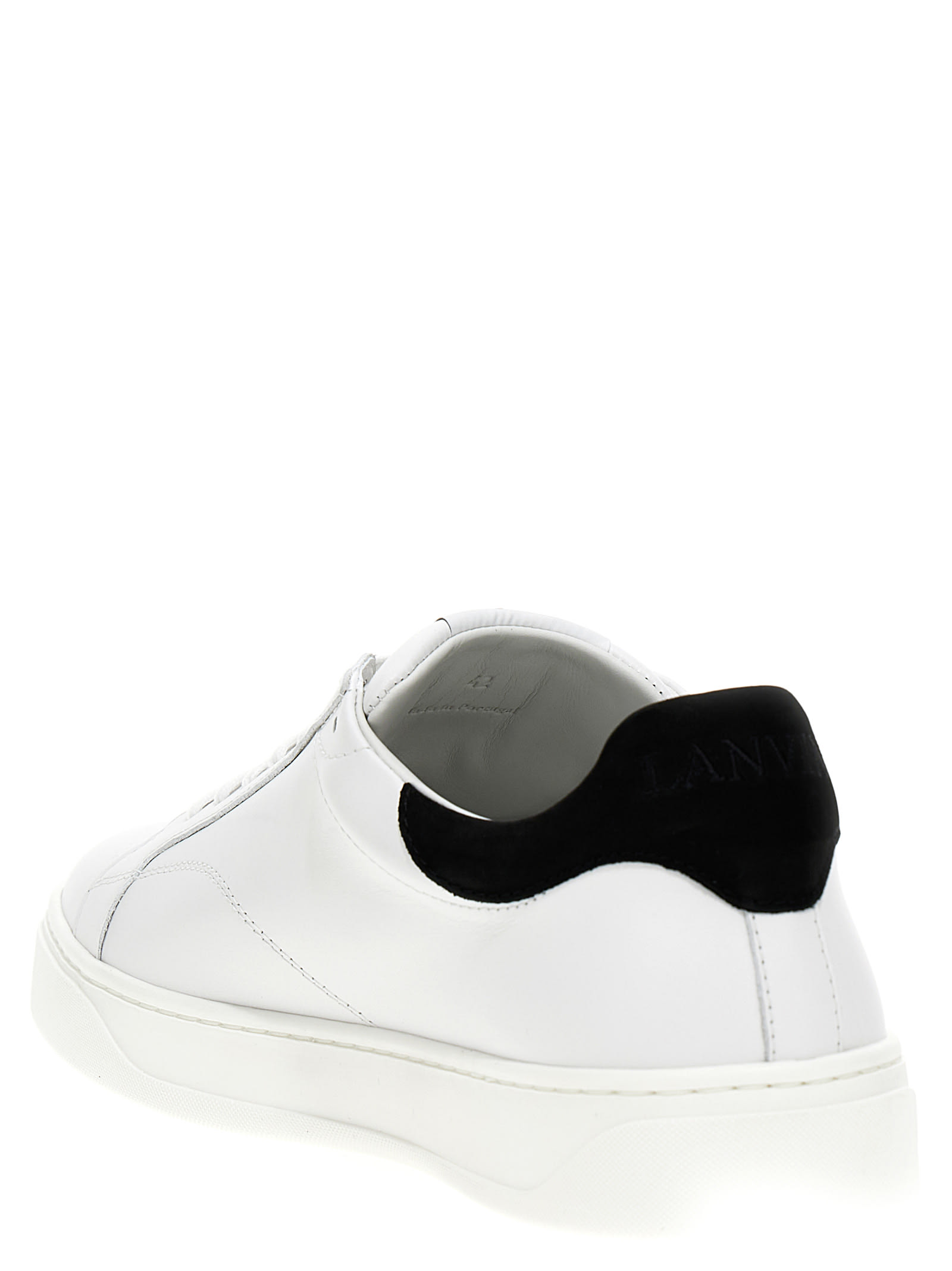 Shop Lanvin Ddb0 Sneakers In Bianco/nero