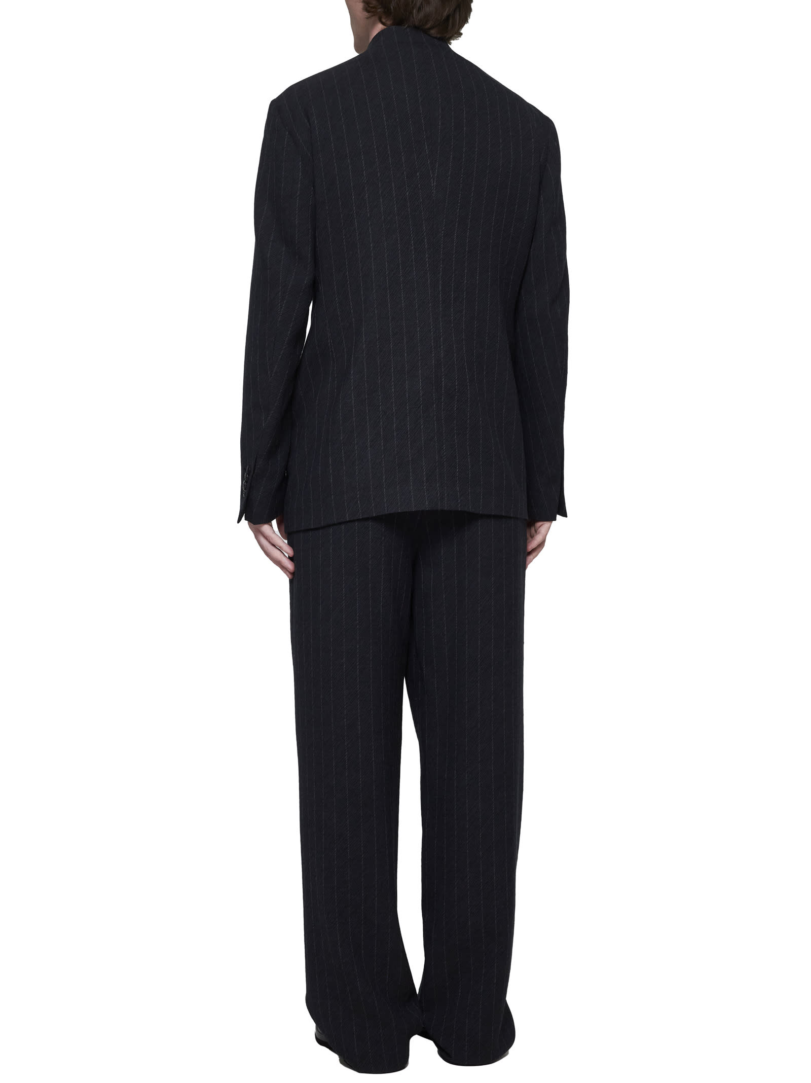 Shop Giorgio Armani Suit In Black