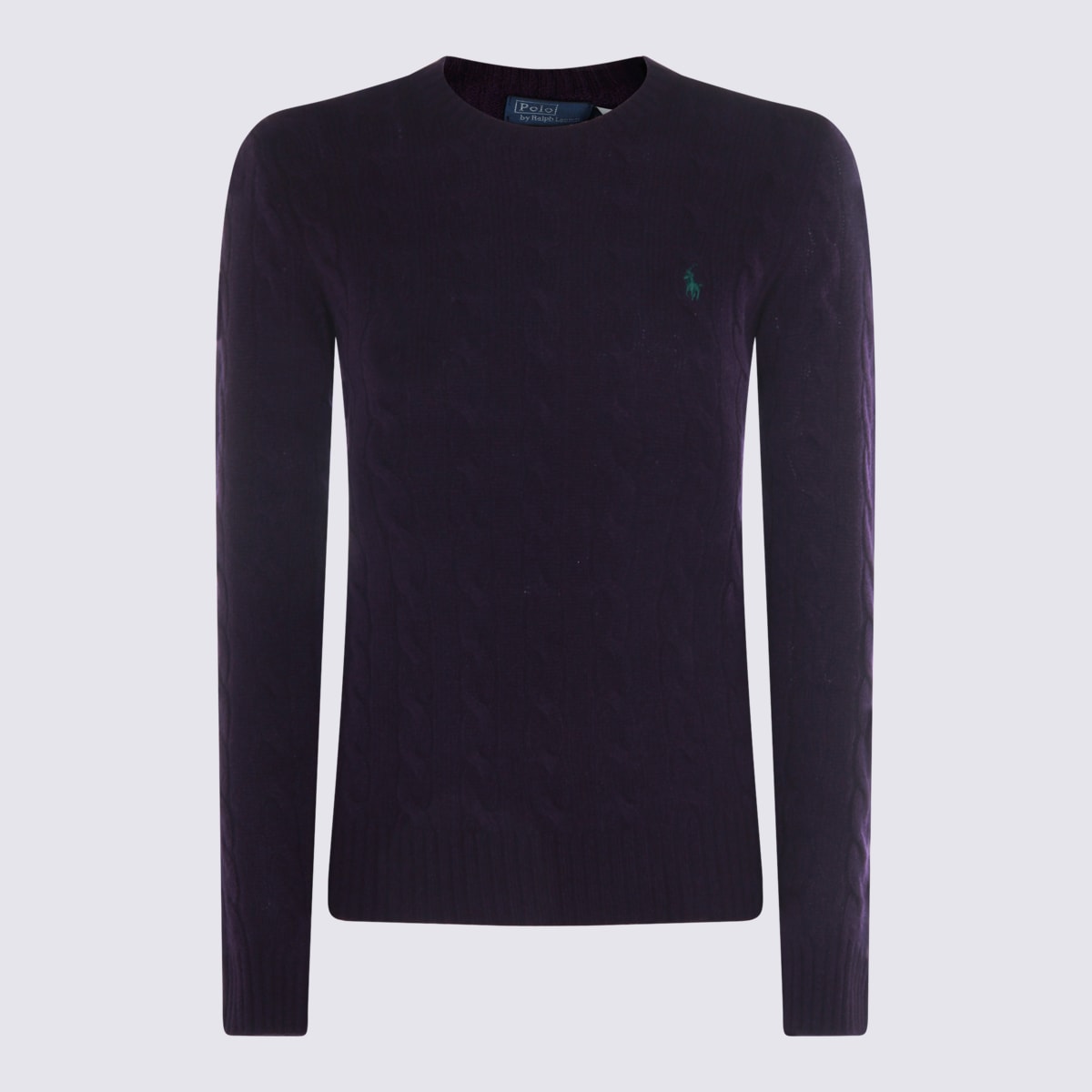 Ralph Lauren Blue Wool Knitwear In Black