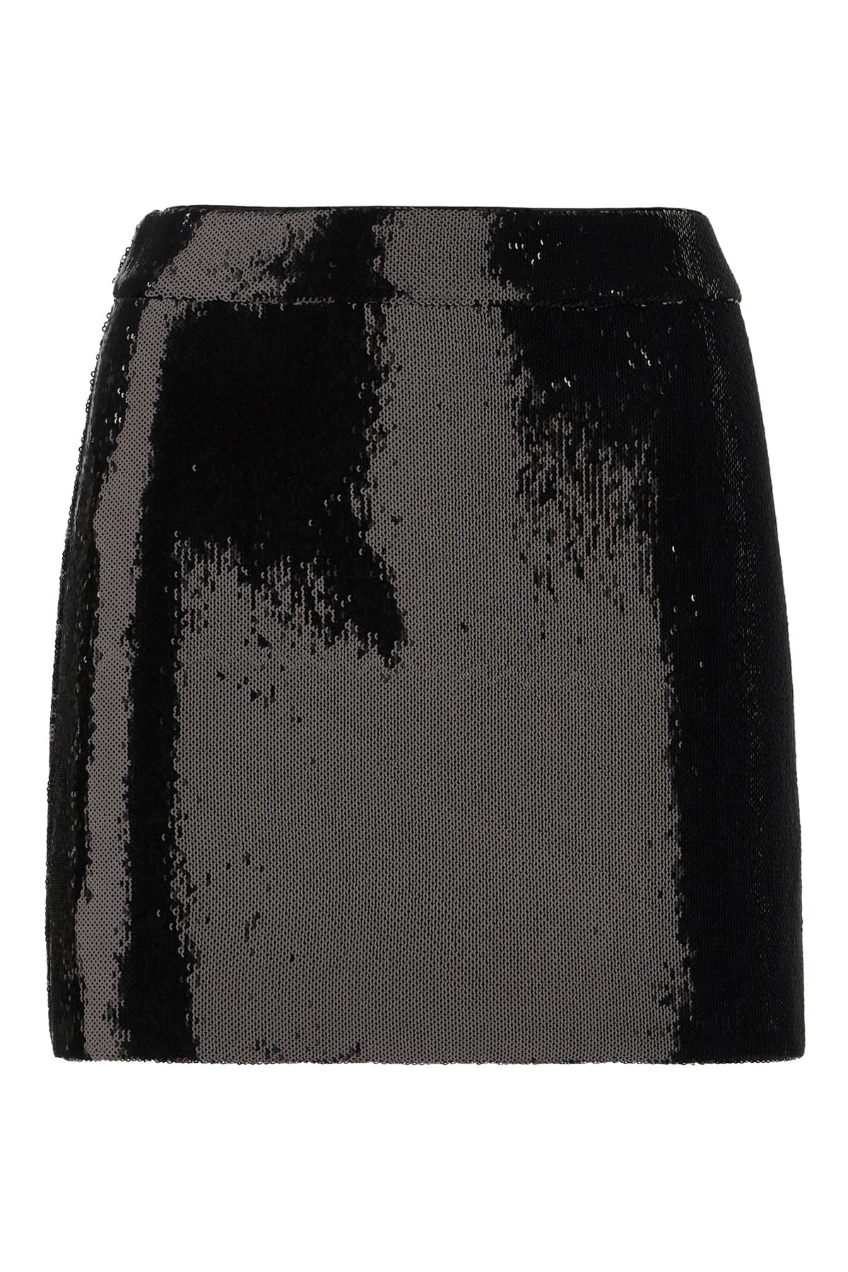 Dolce & Gabbana Black Polyester Mini Skirt In Nero