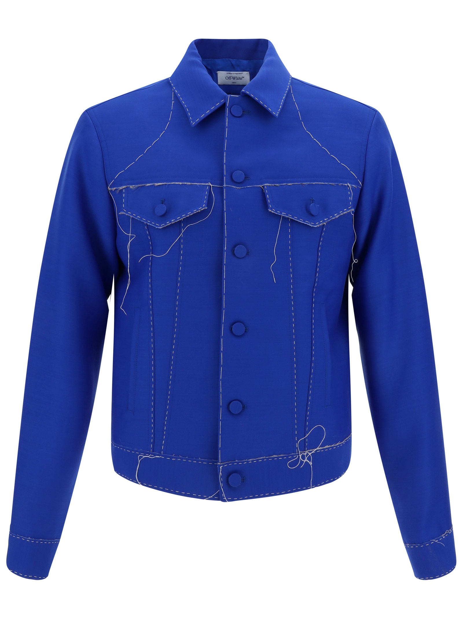 Off-white Alien Face Jacket In Blue No Color