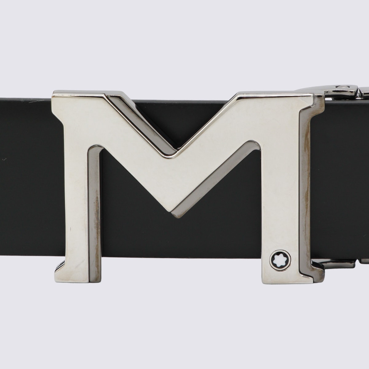 Montblanc Adjustable Length Belt Metal Buckle In Brown