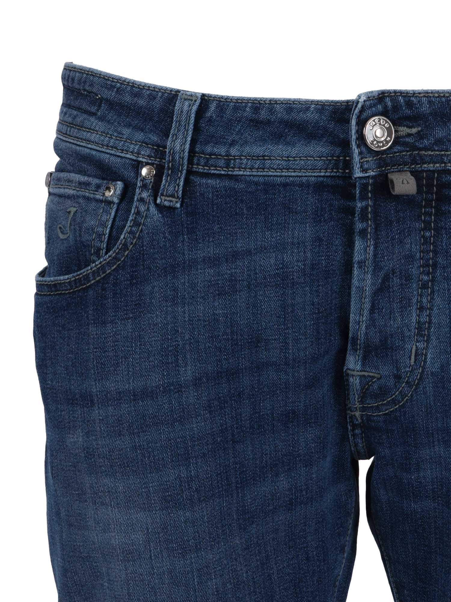Jacob Cohen Super Slim Fit Nick 5 Pockets Pants In Blue
