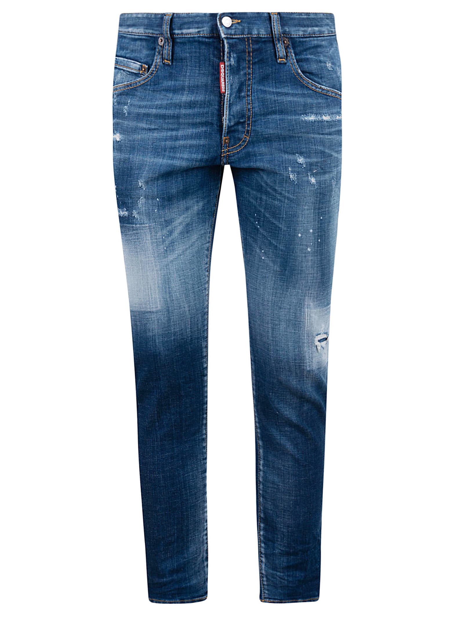 DSQUARED2 SKINNY FIT RIPPED DETAIL JEANS,11260682