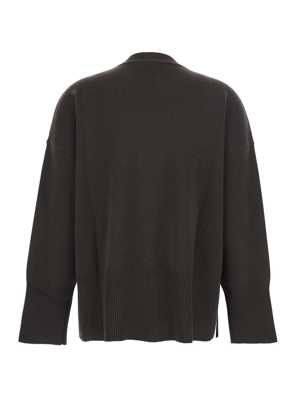 Mauro Grifoni Long-sleeved Sweater In Brown