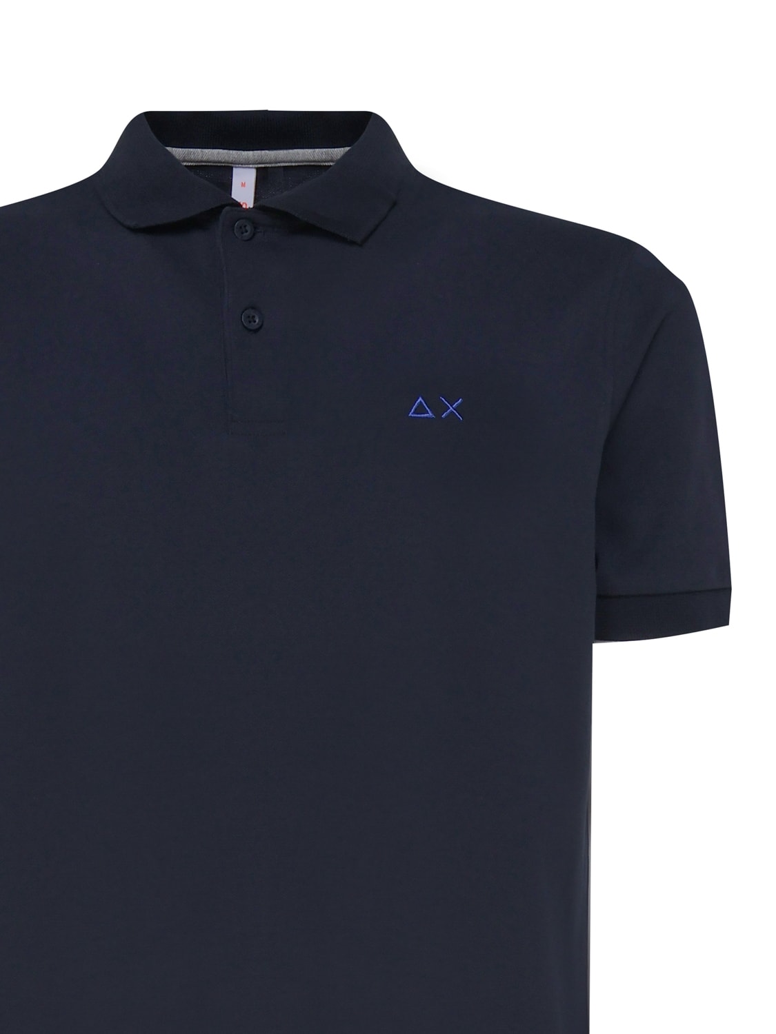 Shop Sun 68 Polo T-shirt In Cotton In Navy Blue