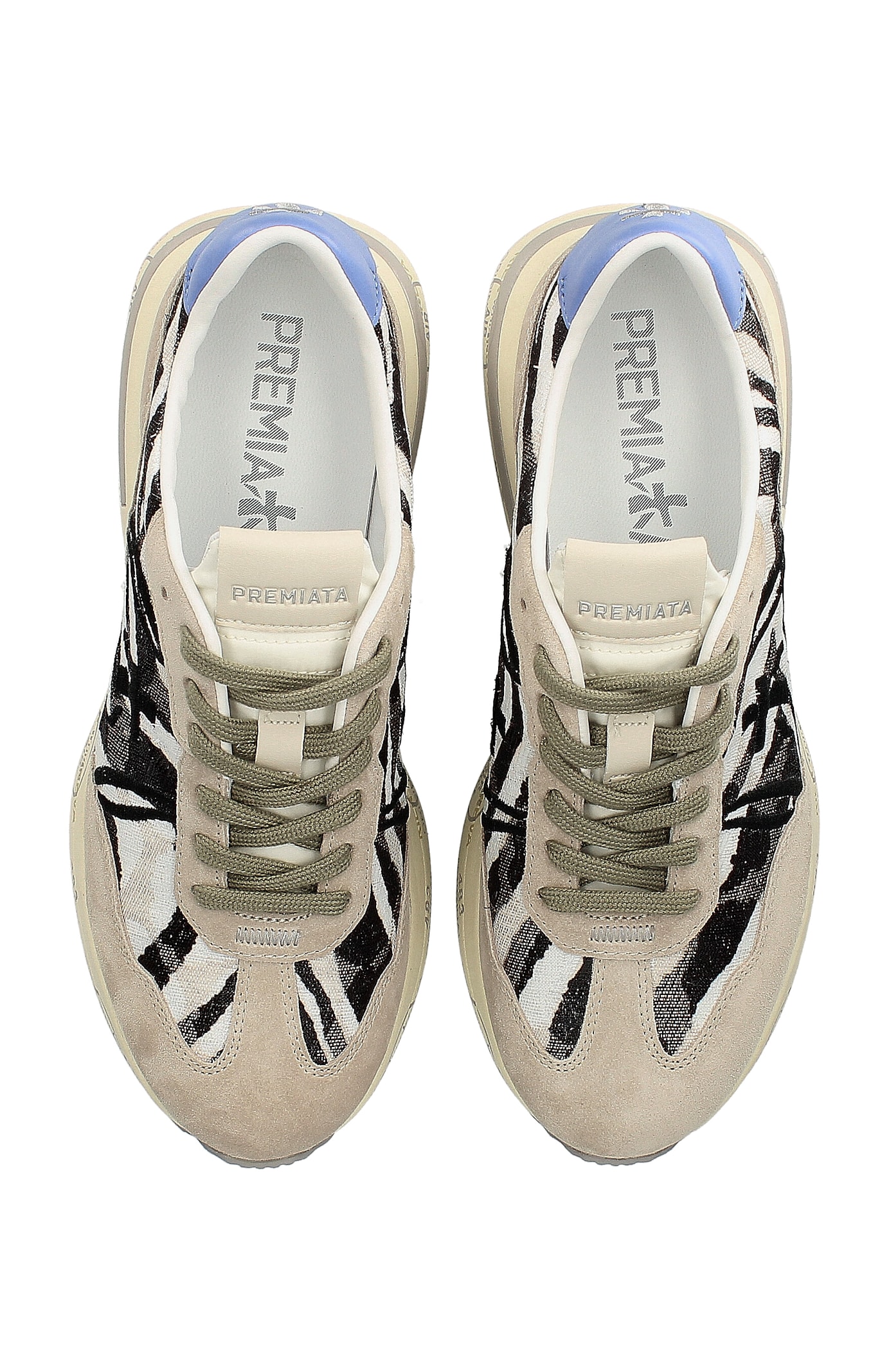 Shop Premiata Cassie In Animalier Zebra