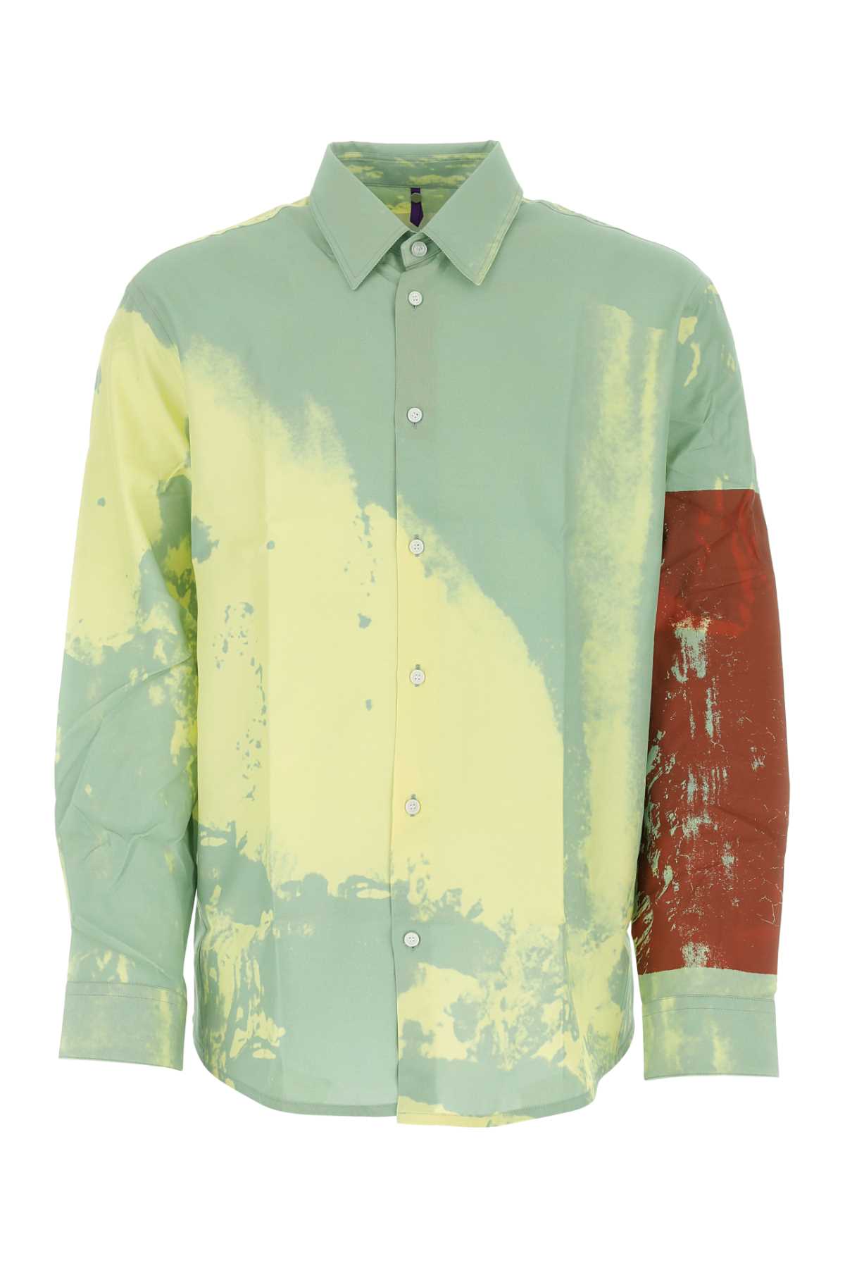 Printed Viscose Oversize Shirt