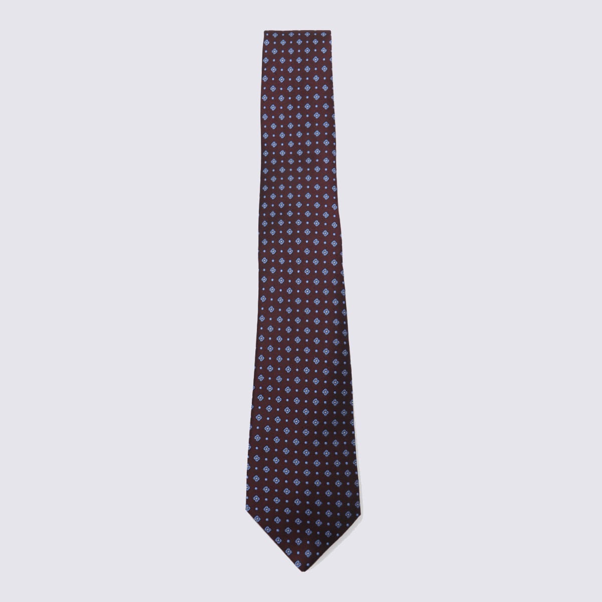Brown And Blue Wool Tie