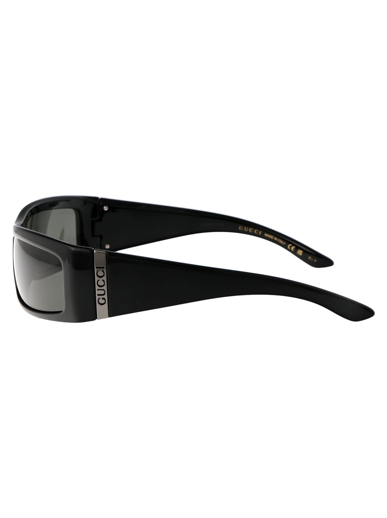Shop Gucci Gg1492s Sunglasses In 007 Black Black Grey