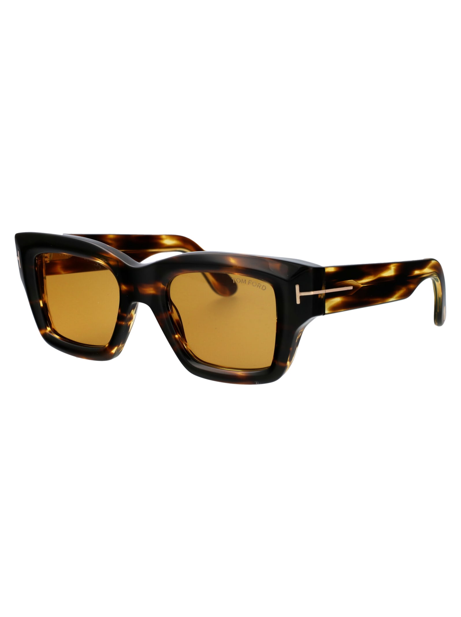 Shop Tom Ford Ilias Sunglasses In 52e Dark Havana