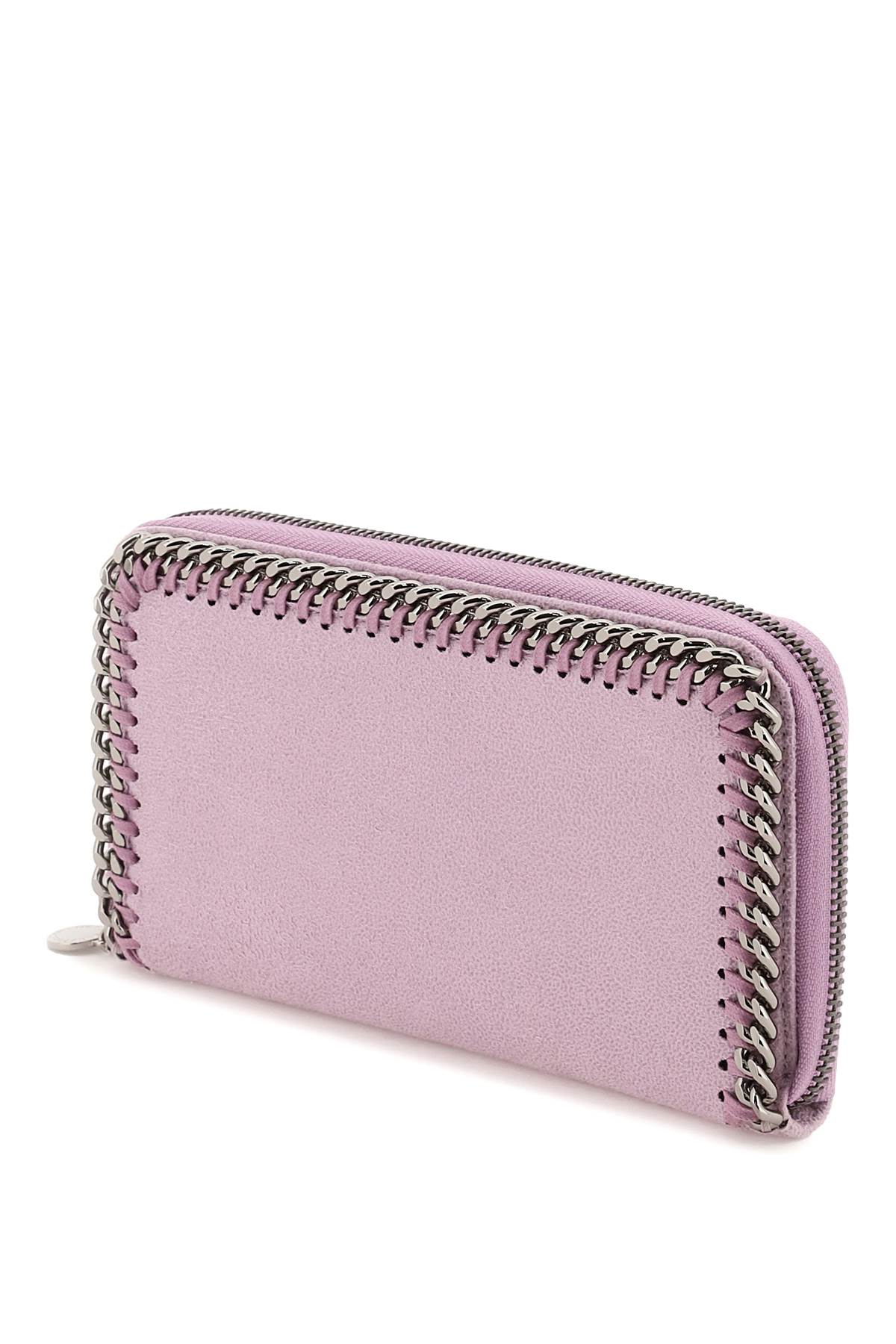 Shop Stella Mccartney Falabella Zip-around Wallet In Lilac