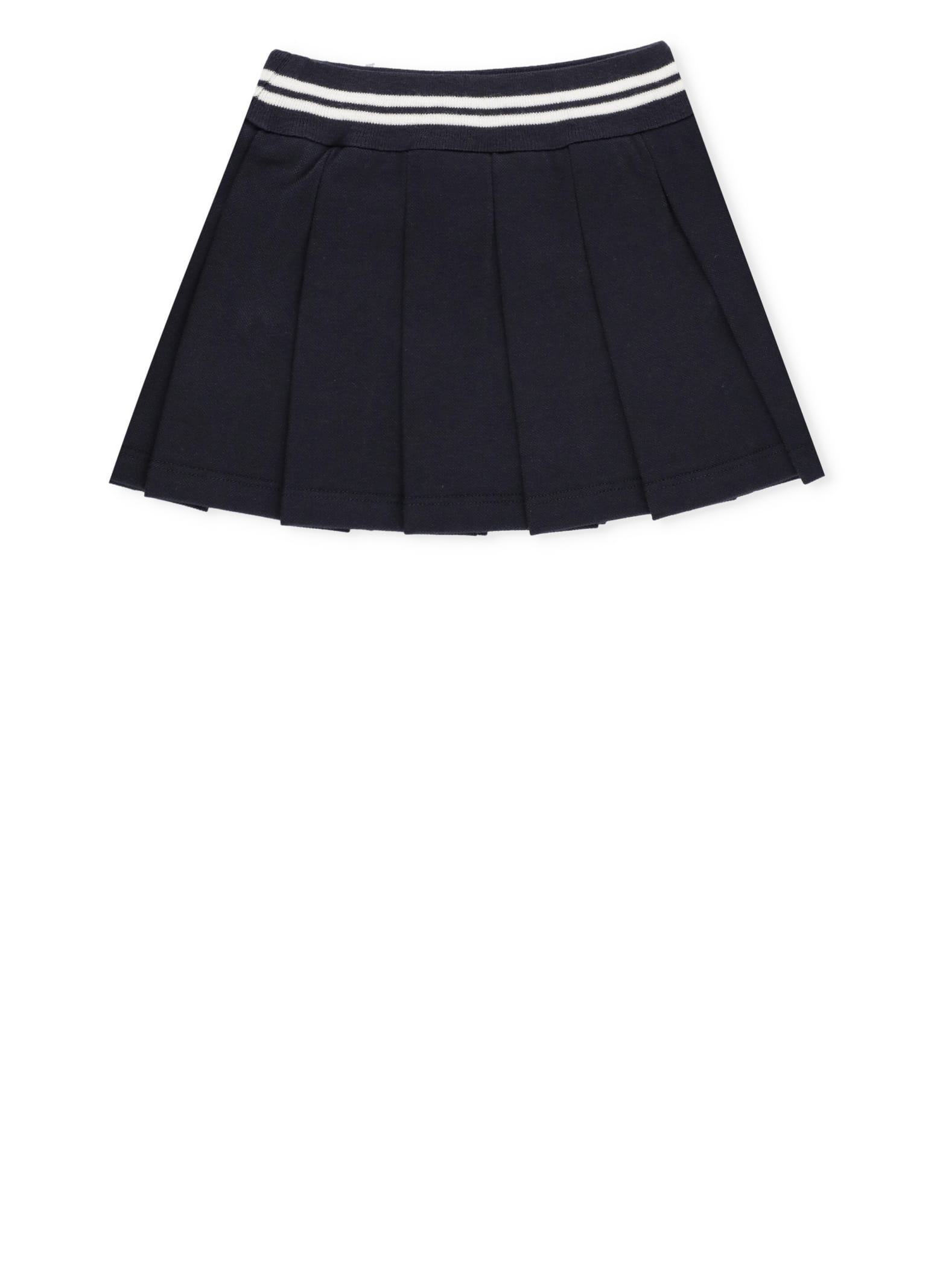 Shop Moncler Cotton Skirt In Blue