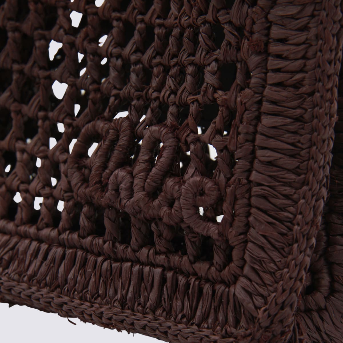 Chloé Weave Strap Tote Bag In Brown
