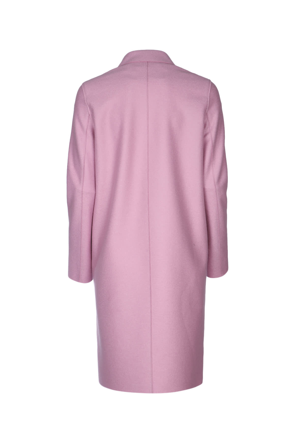 HARRIS WHARF LONDON WOMEN OVERCOAT LIGHT PRESSED WOOL 