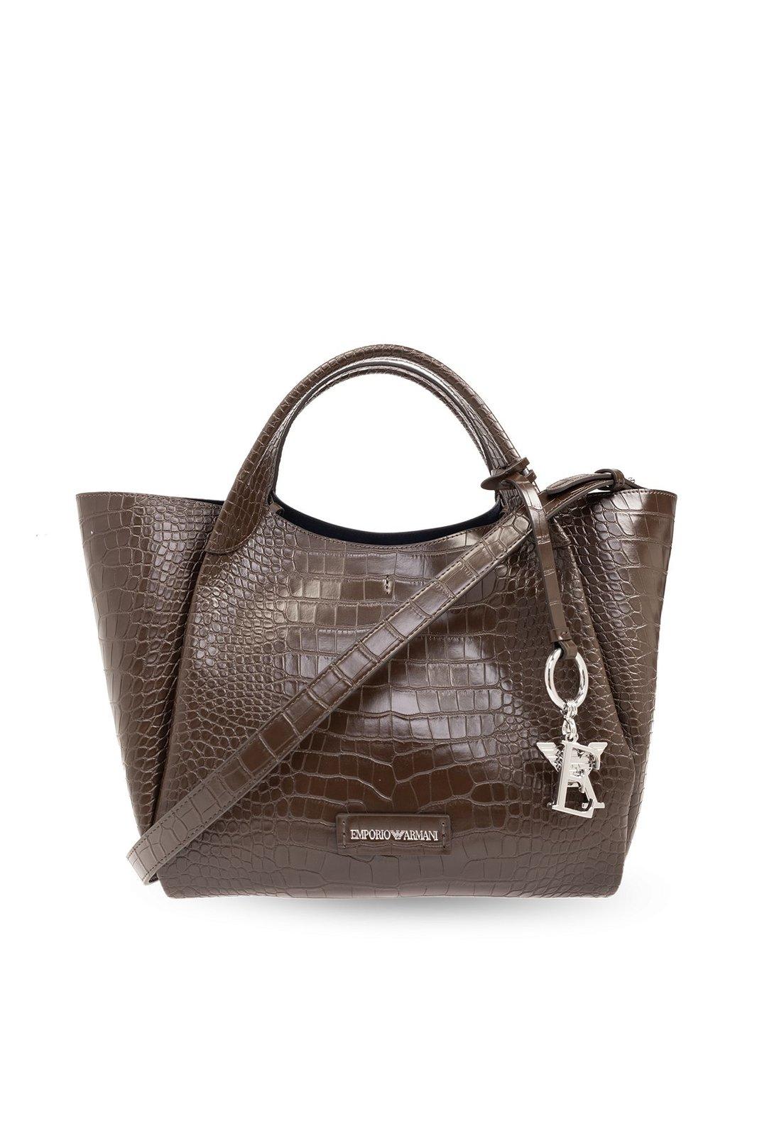 Emporio Armani Shopper Bag In Pattern