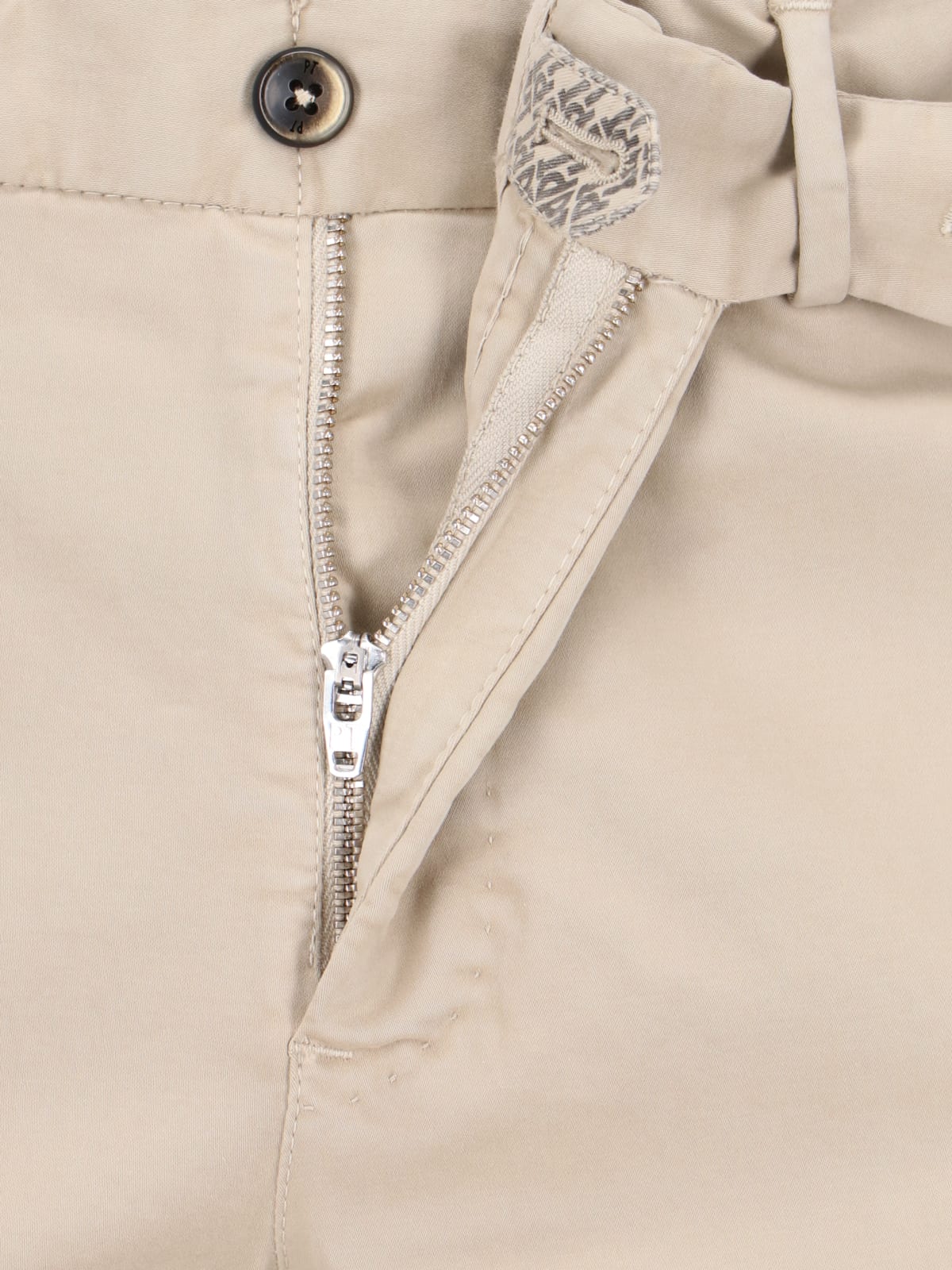 Shop Pt Torino Chinos In Beige