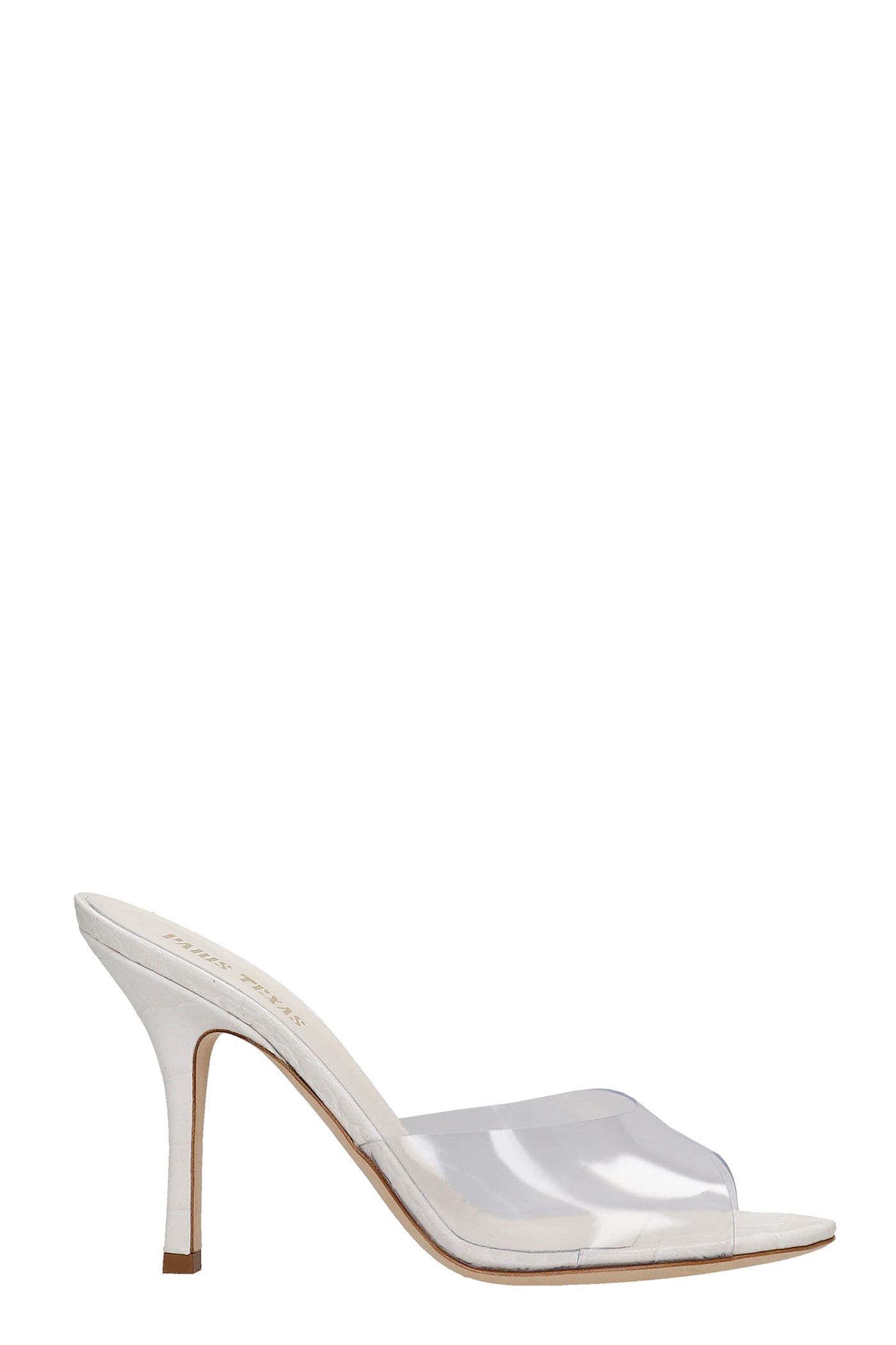Paris Texas Penelope Sandals In White Leather