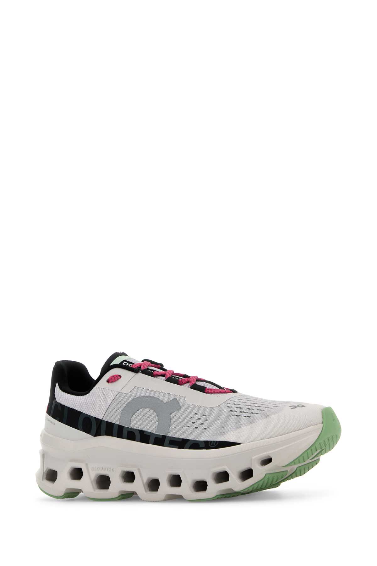 On Multicolor Fabric Cloudmster Sneakers In Frost Black