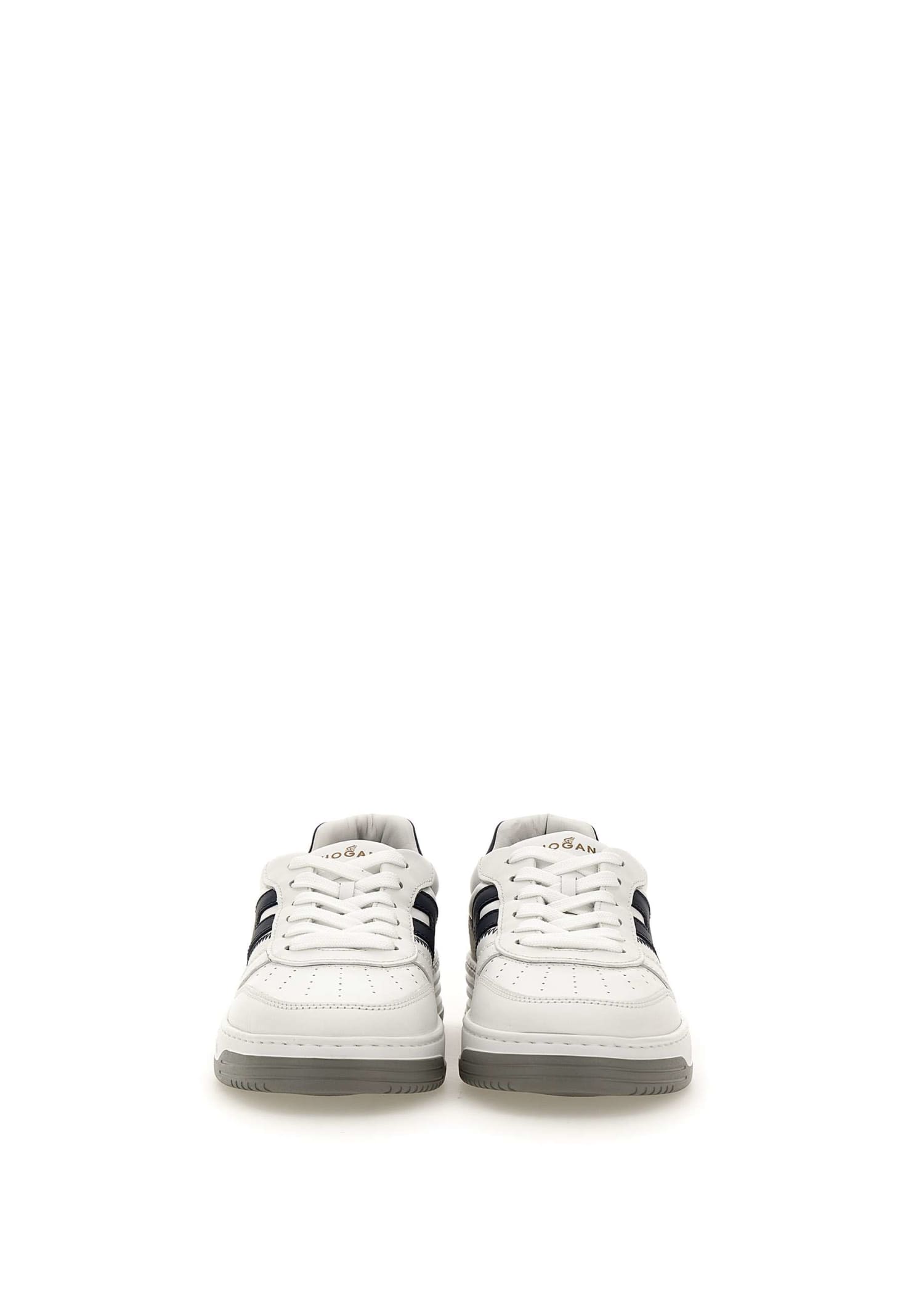 Shop Hogan H630 Sneakers In White/blue