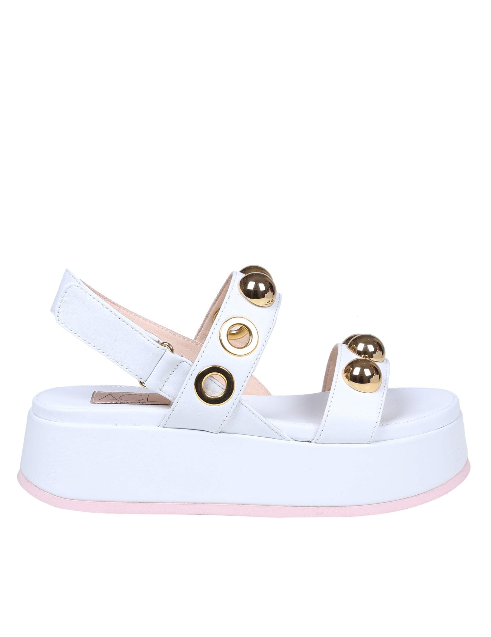 AGL Maila Leather Sandal With Applied Studs
