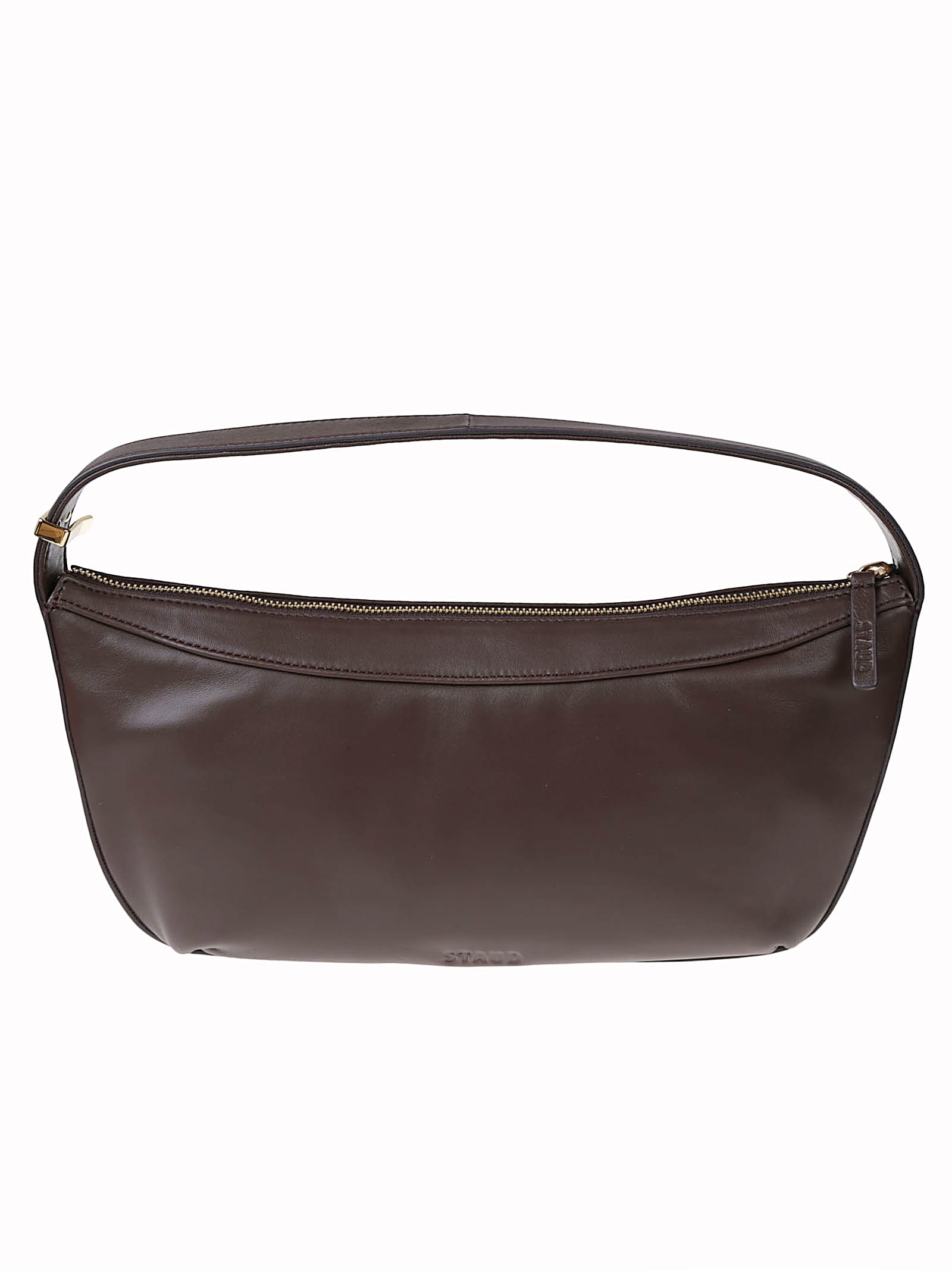 Staud Demy Leather Shoulder Bag With Adjustable Strap