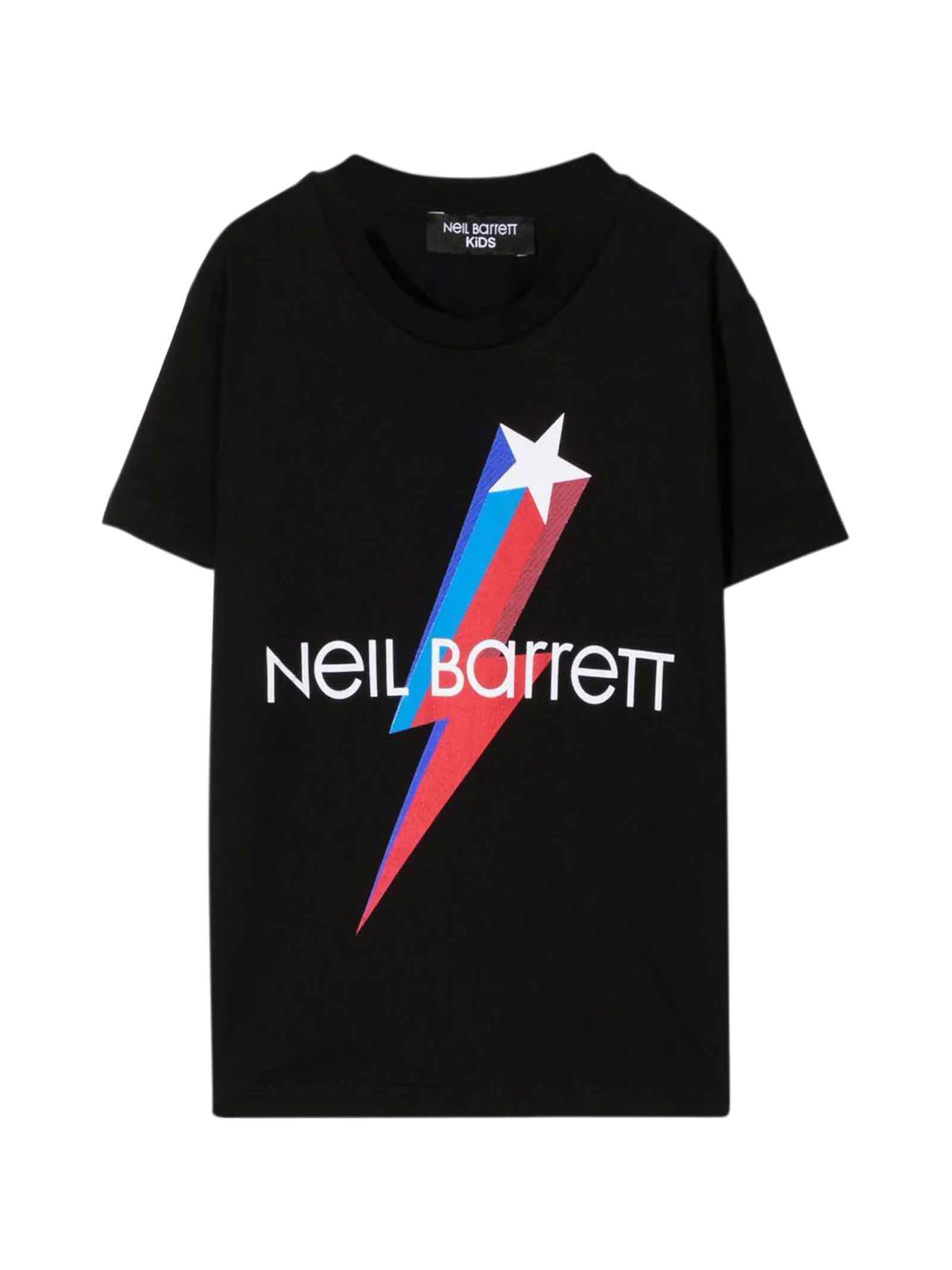 Neil Barrett Teen Black T-shirt