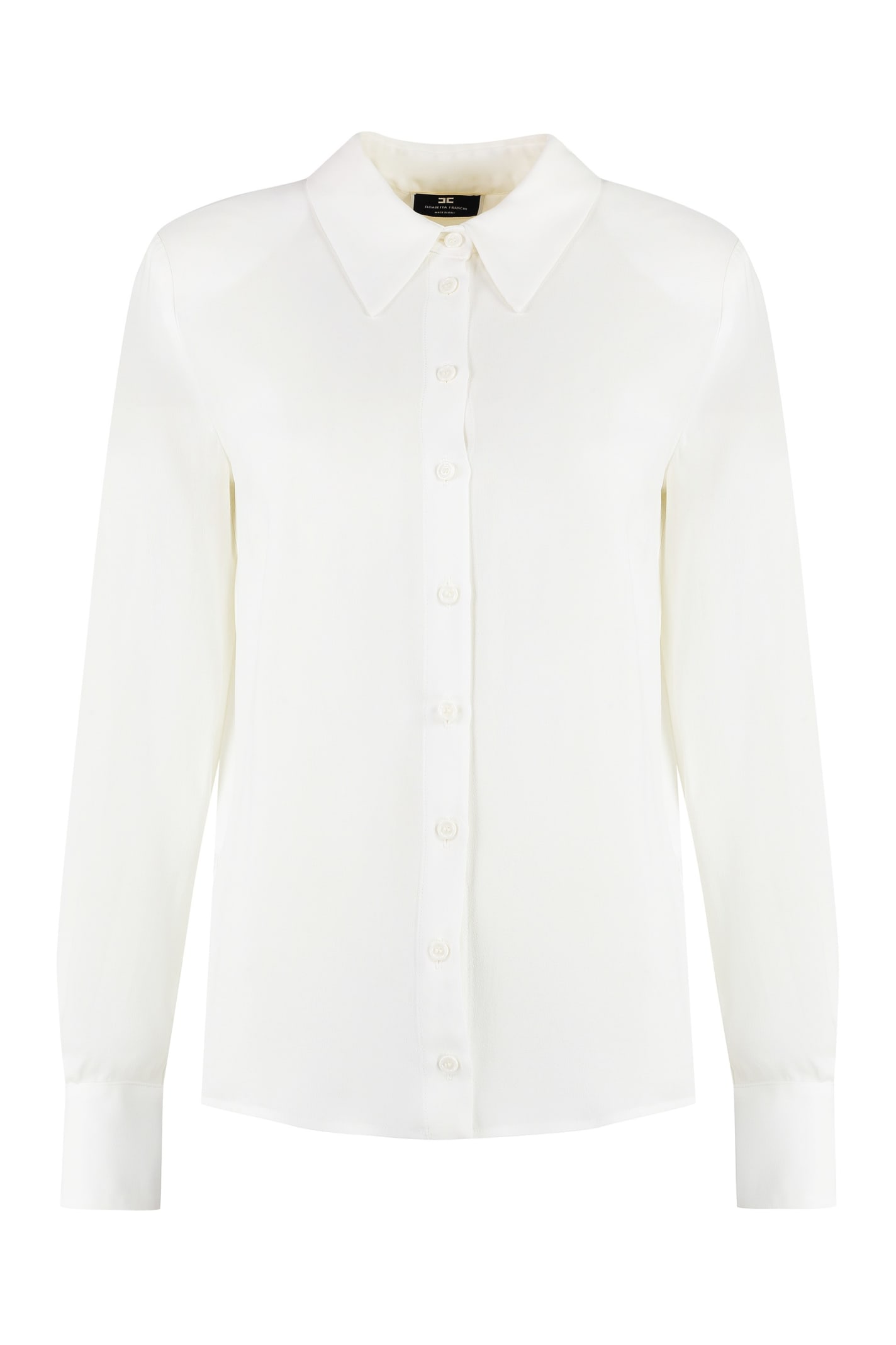 Shop Elisabetta Franchi Georgette Shirt In White