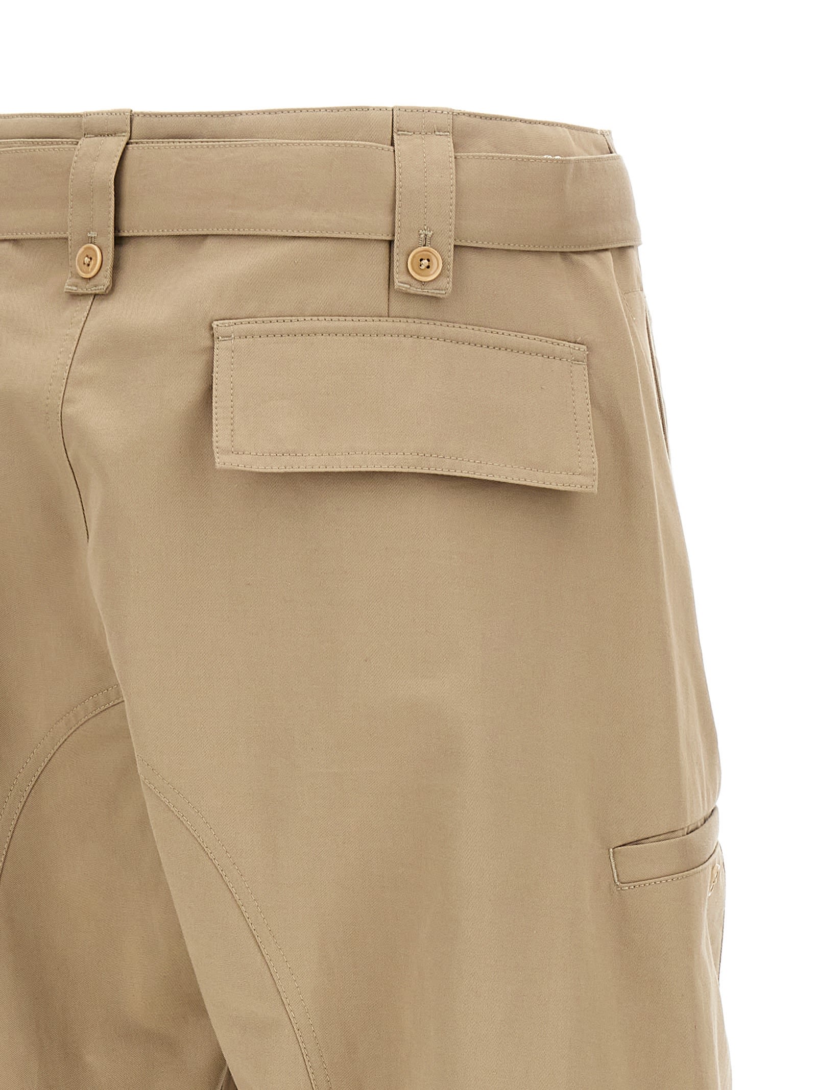 Shop Lemaire Twisted Pants In Beige