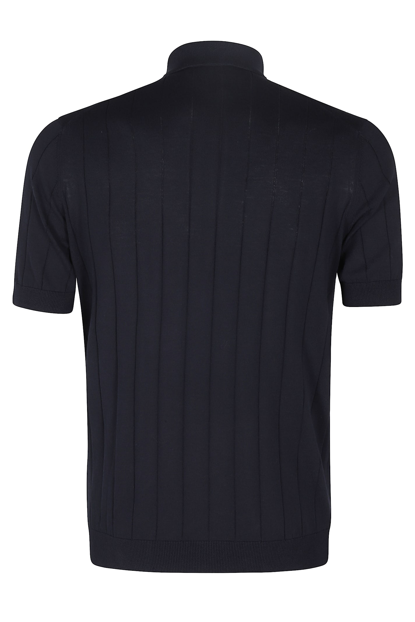 Filippo De Laurentiis Polo Mm Coste Piatte In Blue