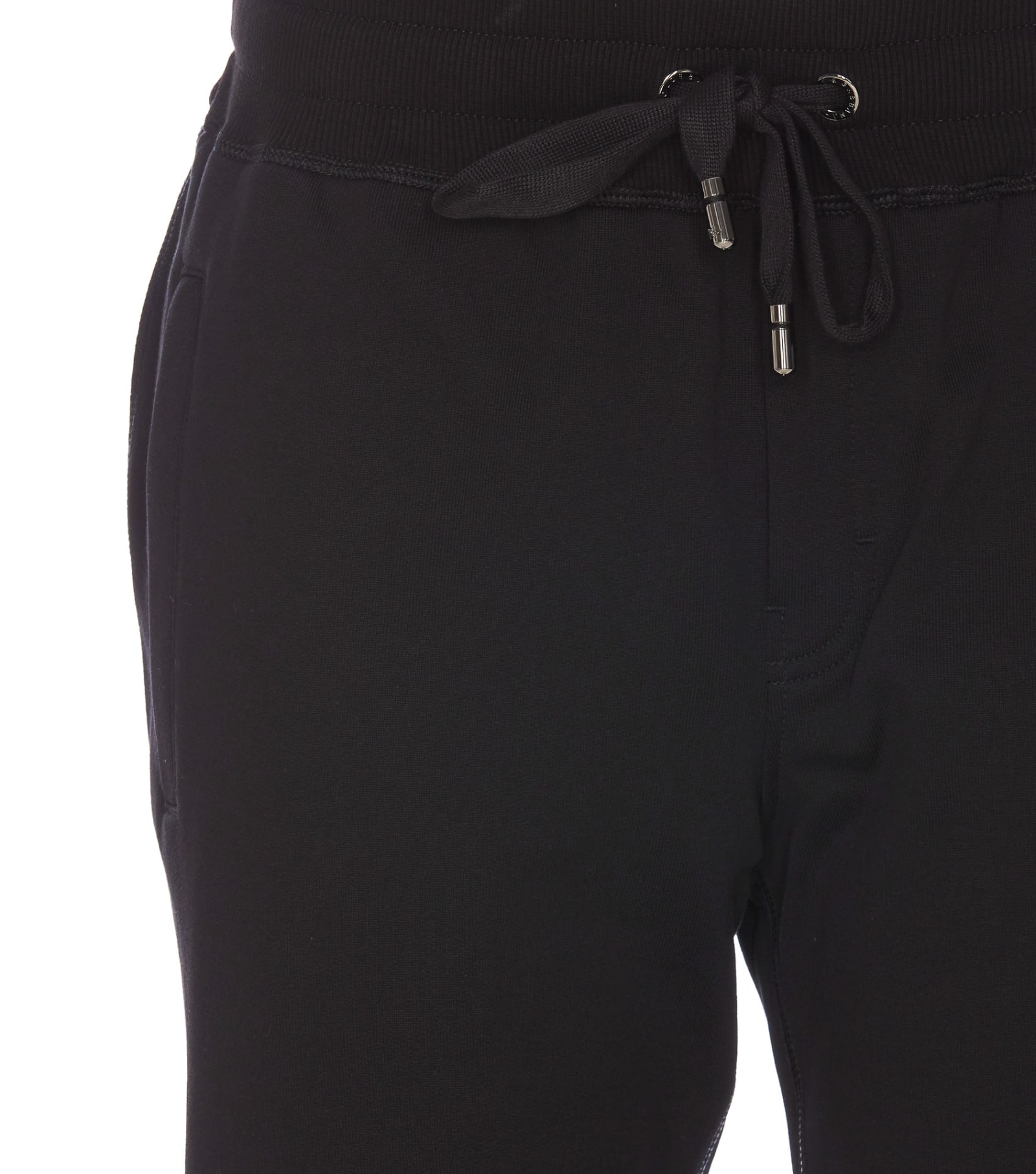 Shop Dolce & Gabbana Dg Logo Jogging Pants In Black