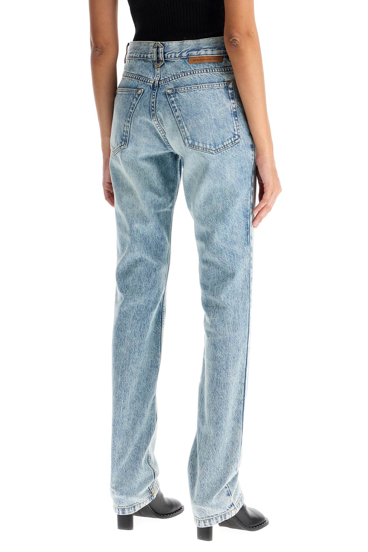 Shop Stella Mccartney Slim Fit Jeans For Stylish In Vintage Blue Denim (blue)