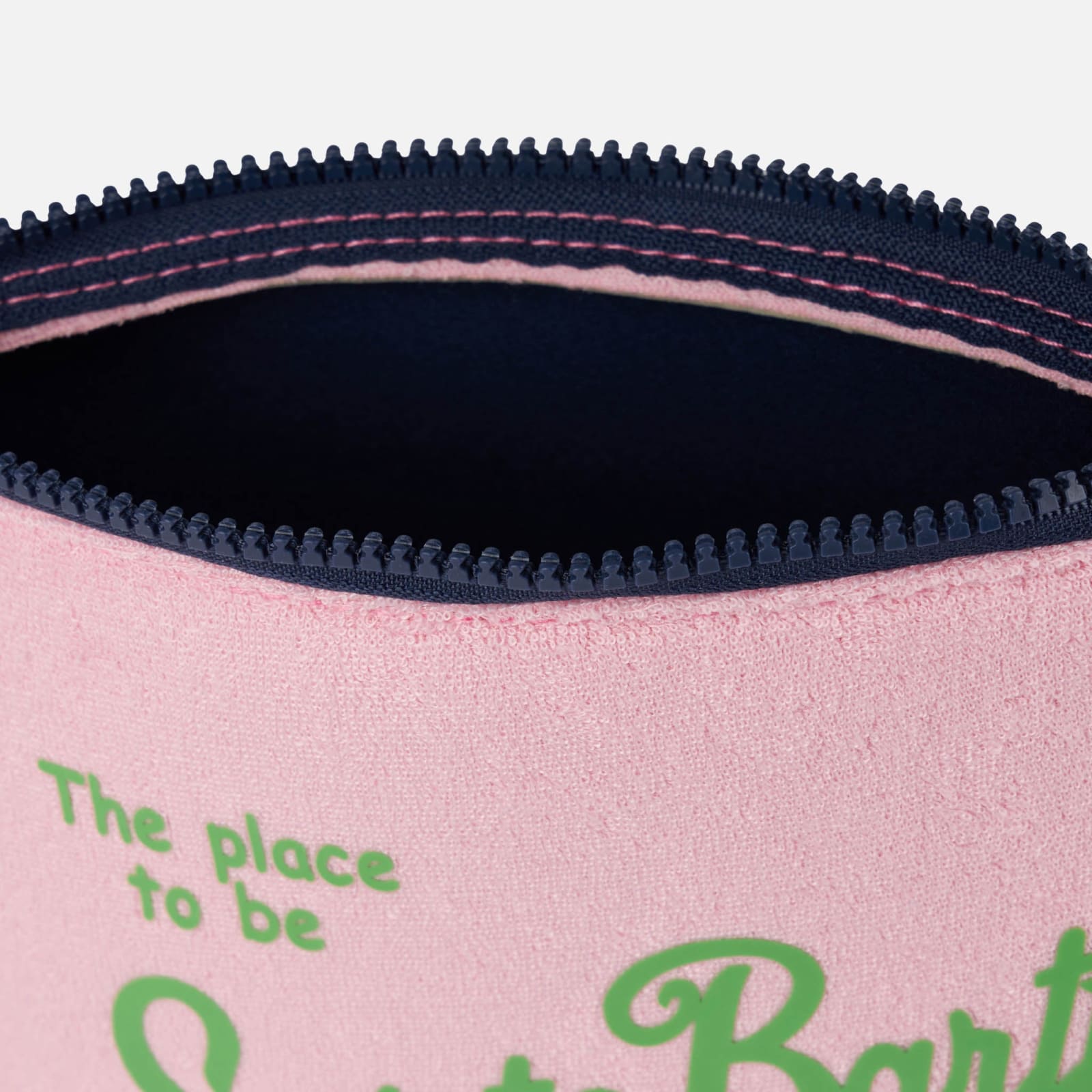 Mc2 Saint Barth Aline Pink Terry Pochette In Pink