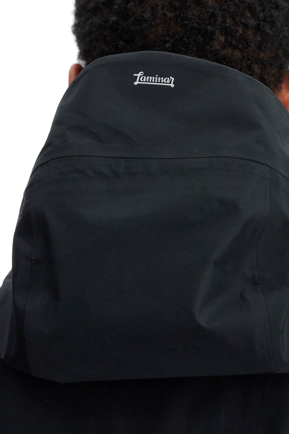 Herno Short Black Waterproof Jacket For Men In Polyester With Hood In Black