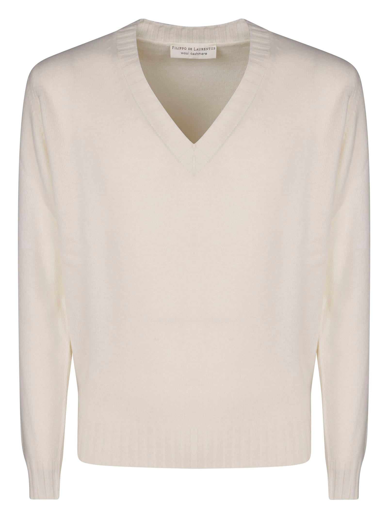 V Neck Wool Cashmere