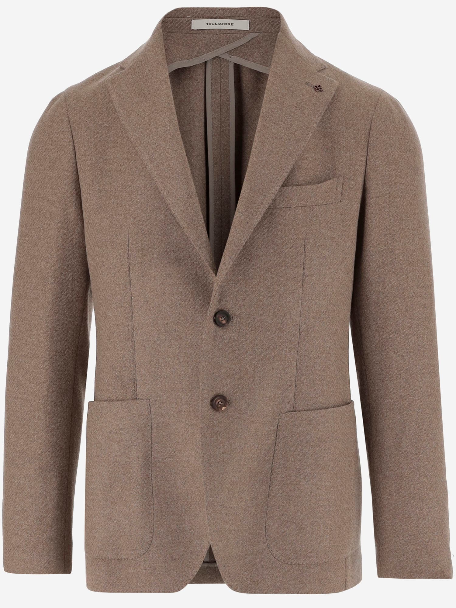 Wool Blend Single-breasted Jacket