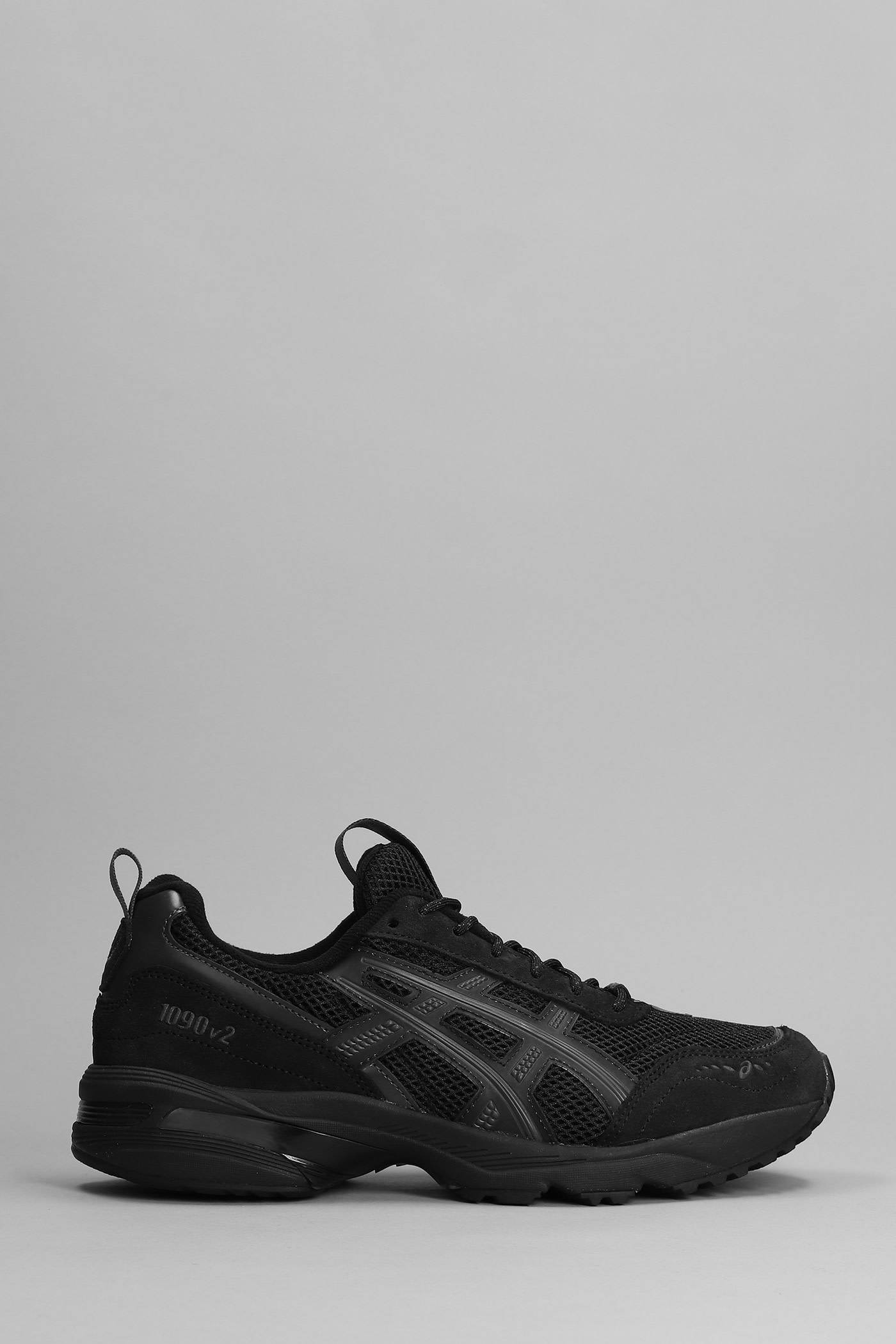 Asics Gel-1090v2 Sneakers In Black Suede And Fabric