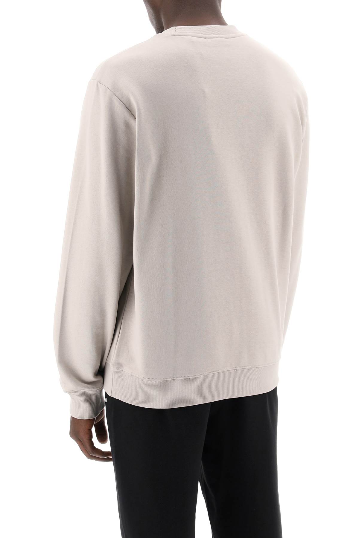 Shop Hugo Boss Duragol Logo Box Sweatshirt In Light Pastel Grey (grey)
