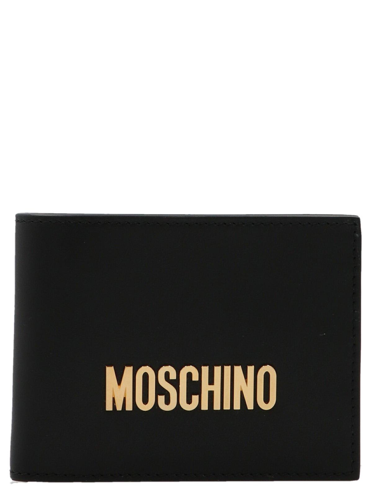 MOSCHINO LOGO LETTERING BIFOLD WALLET