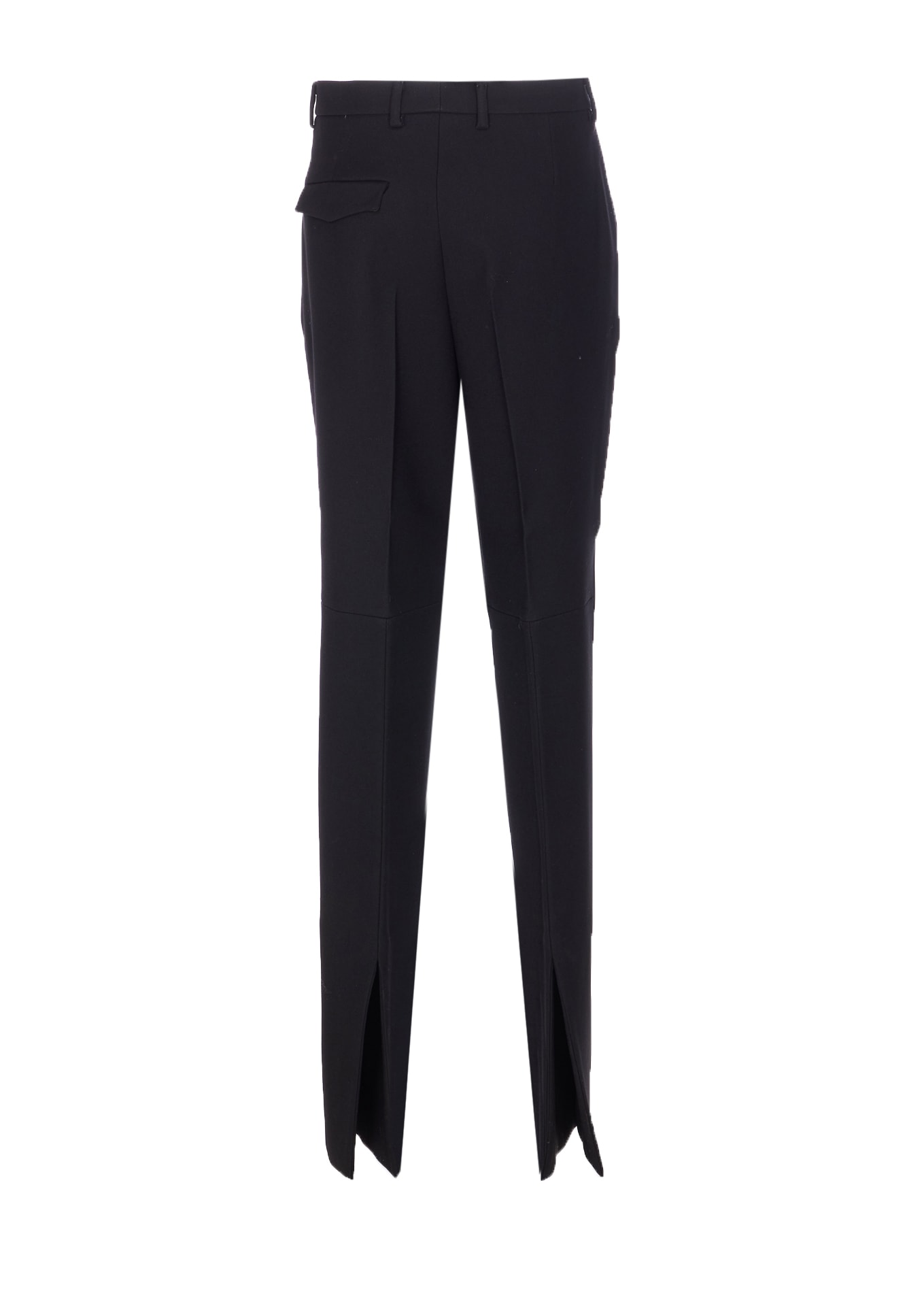 Gucci Regular Fit Trousers With Side And Back Pockets In Black