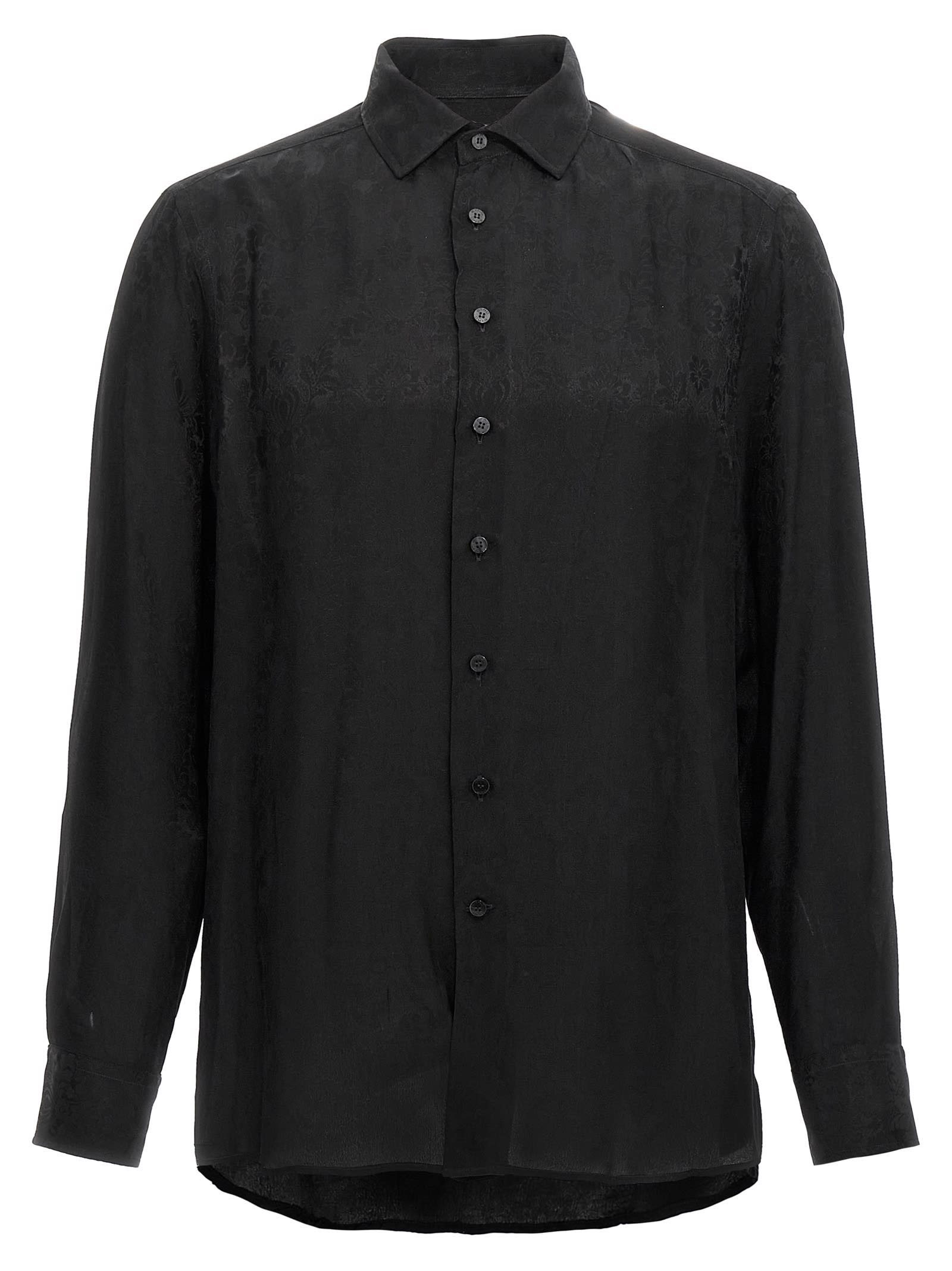 Shop Etro Floral Shirt In Black