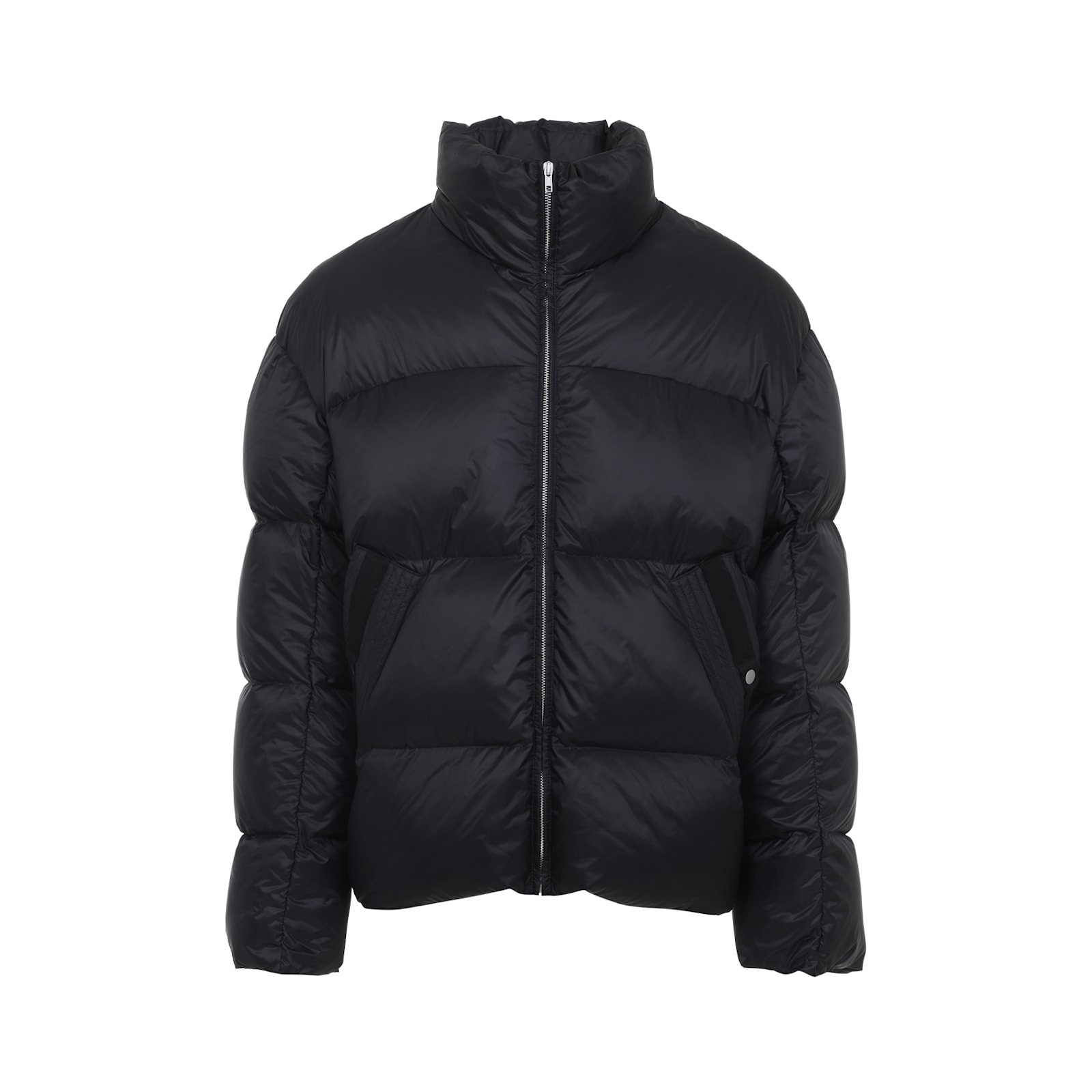 Mordecai Modern Puffer Jacket With High Collar In Black