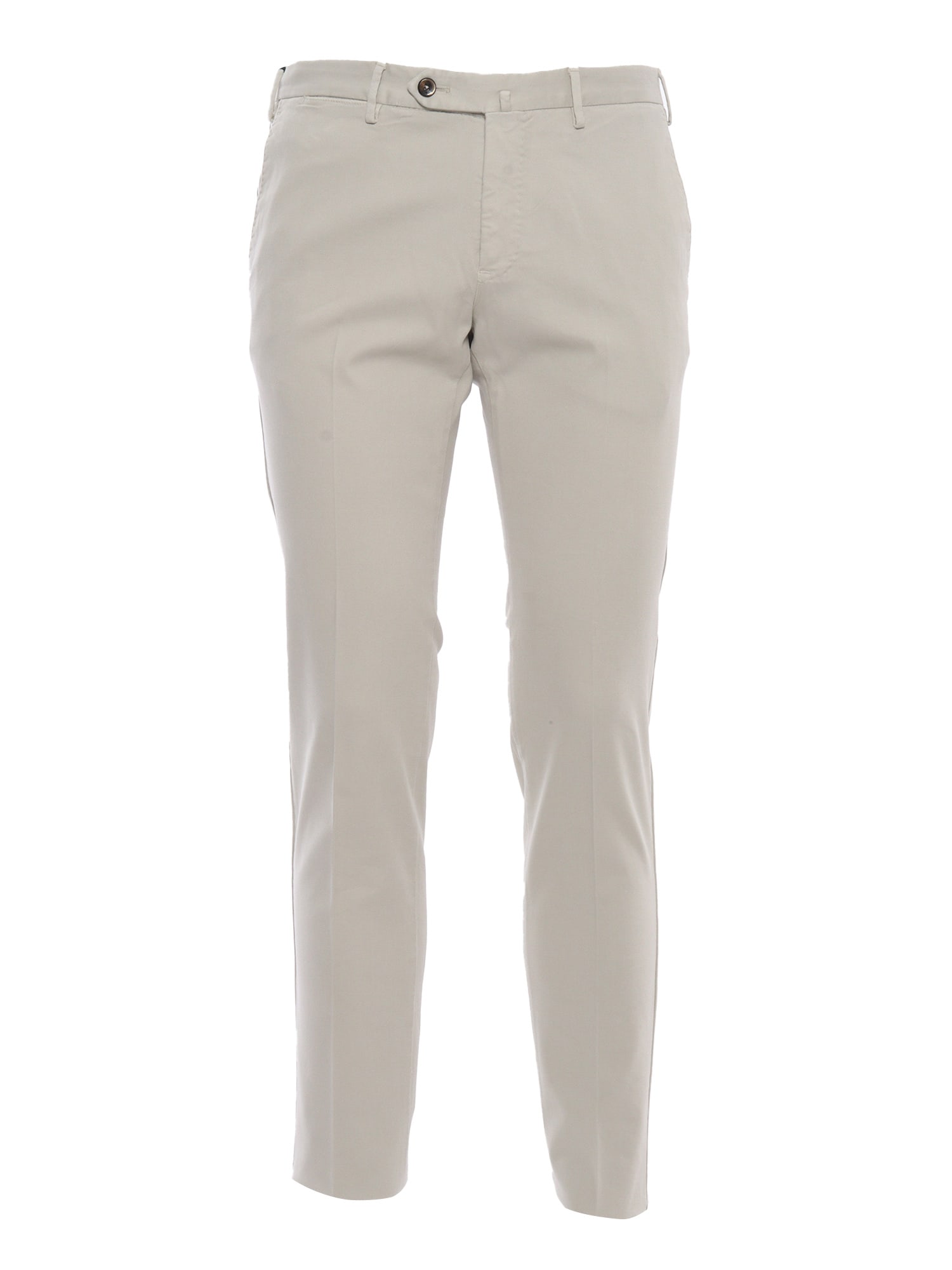 Shop Pt01 Super Slim Chino Pants In Cream