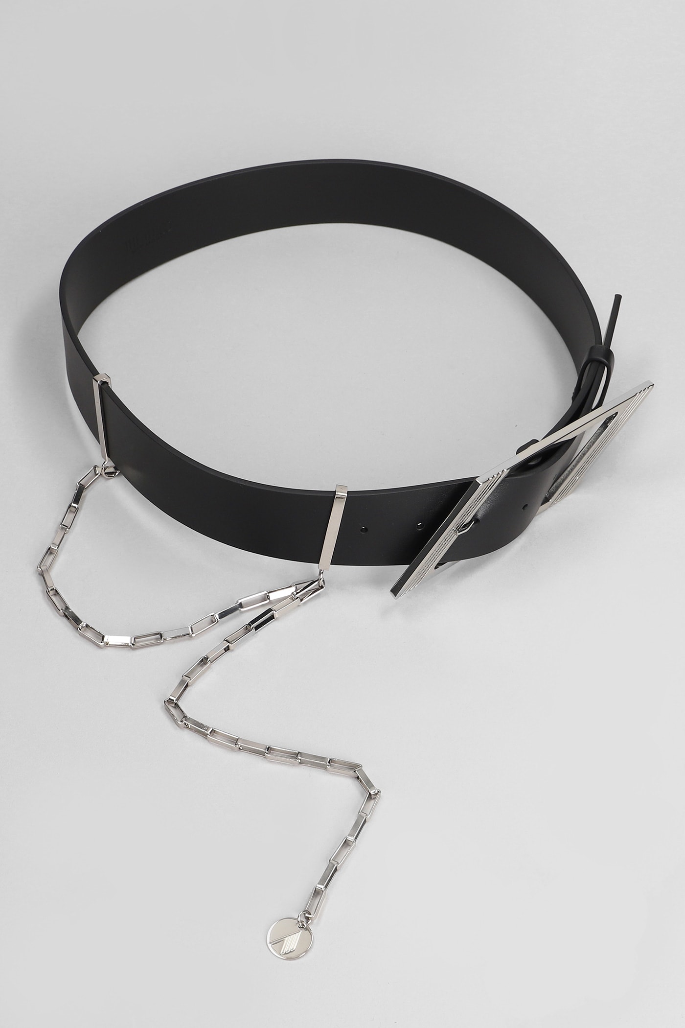 Shop Attico Belts In Black Leather